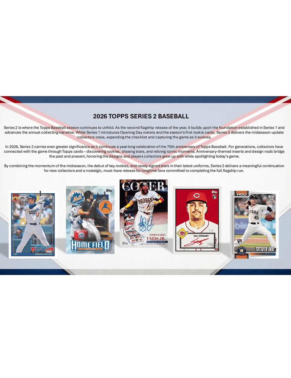 Topps Cards 2026 Topps MLB Series 2 Baseball Trading Card Blaster Pack
