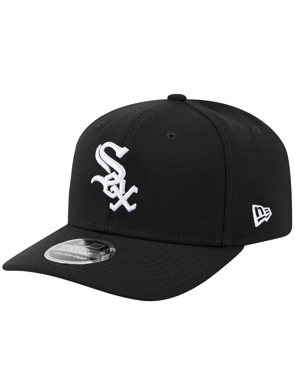 New Era Caps OSFA Chicago White Sox New Era MLB Team 9SEVENTY Stretch-Snapback Hat - Black