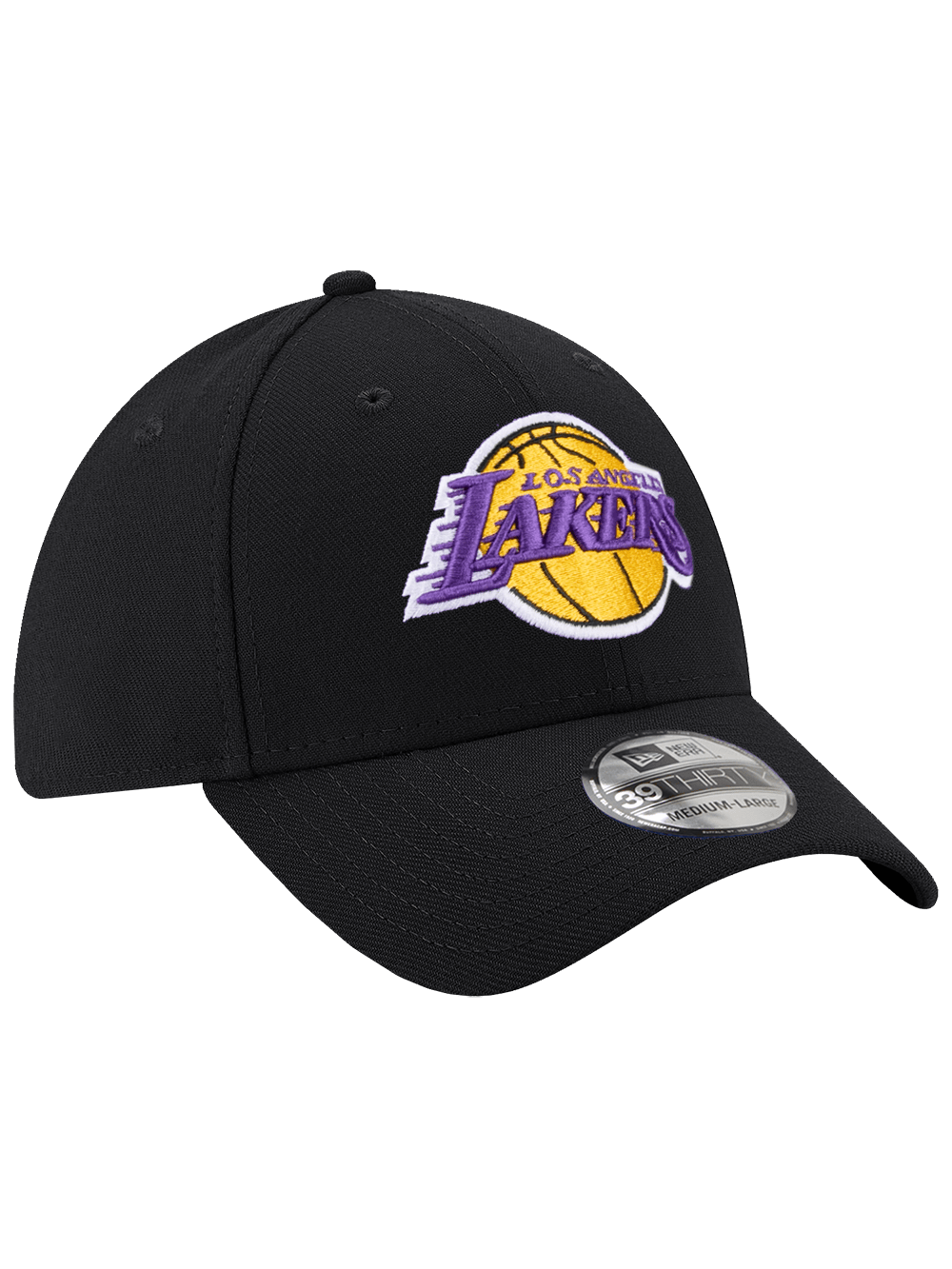 New Era Caps Los Angeles Lakers New Era NBA Team 39THIRTY Stretch-Fit Hat - Black