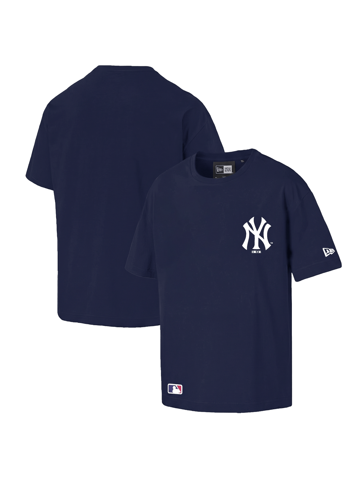 New Era T-Shirts New York Yankees New Era MLB Essentials Oversized T-Shirt - Navy