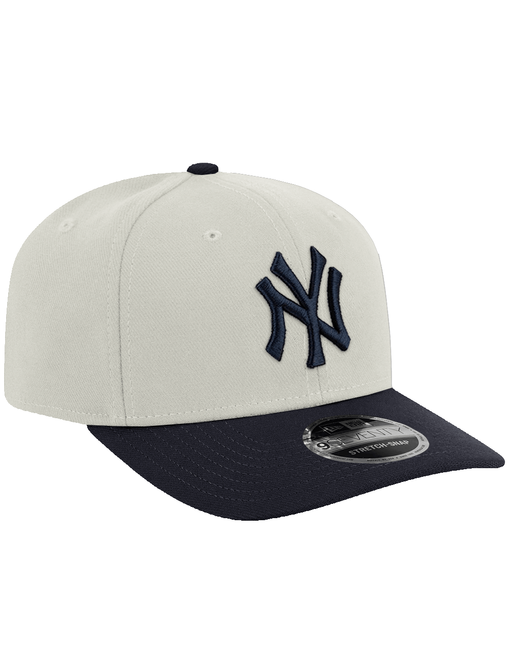 New Era Caps OSFA New York Yankees New Era MLB Team 2 Tone 9SEVENTY Stretch-Snapback Hat - Chrome