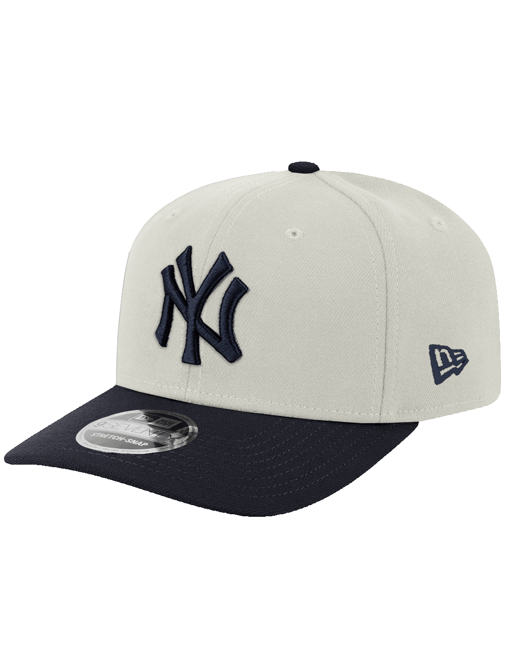 New Era Caps OSFA New York Yankees New Era MLB Team 2 Tone 9SEVENTY Stretch-Snapback Hat - Chrome