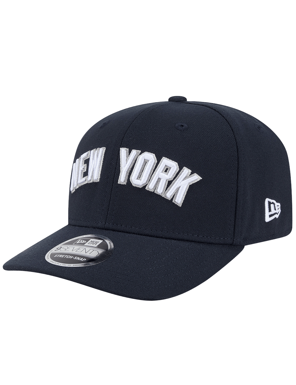 New Era Caps OSFA New York Yankees New Era MLB Wordmark 9SEVENTY Stretch-Snapback Hat - Navy