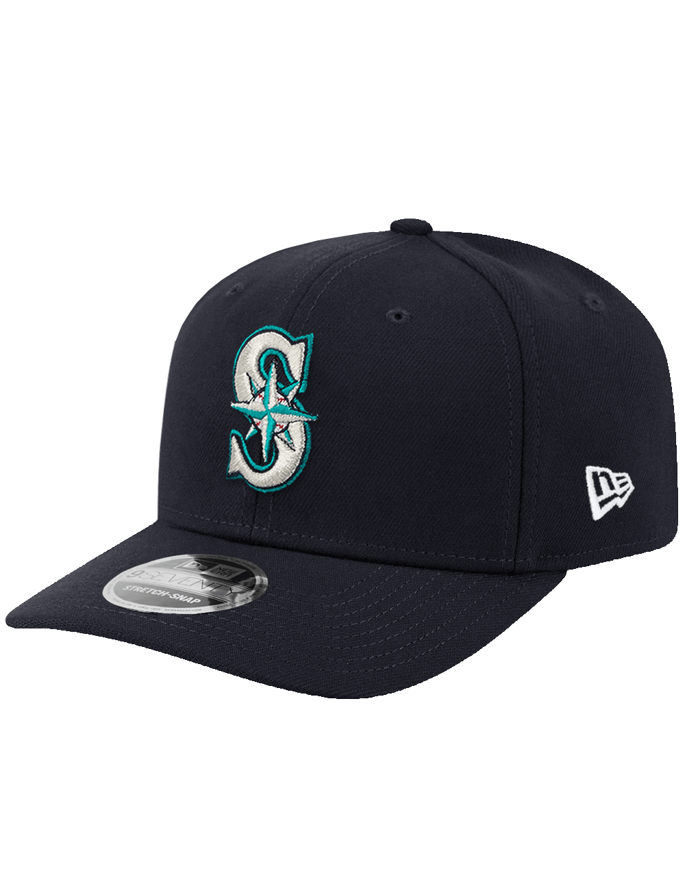 New Era Caps OSFA Seattle Mariners New Era MLB Team 9SEVENTY Stretch Snapback Hat - Navy