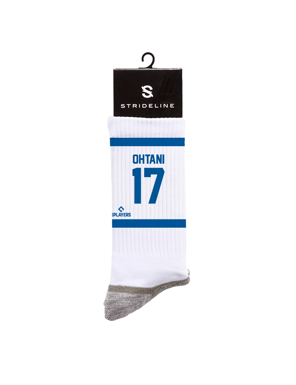 Strideline Socks Large (9-12 US) Shohei Ohtani Los Angeles Dodgers Strideline MLB Sherzy Premier Crew Socks - White