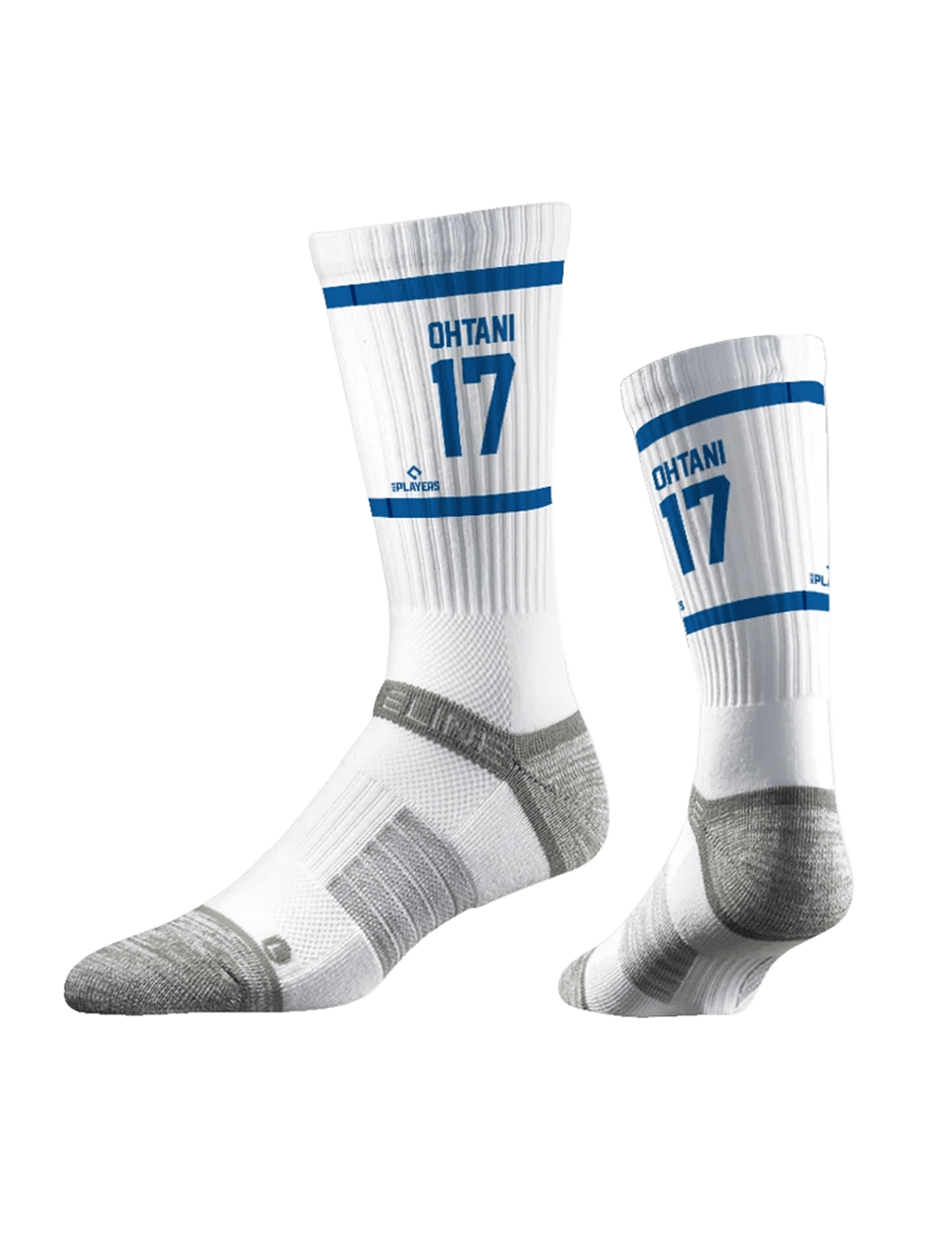 Strideline Socks Large (9-12 US) Shohei Ohtani Los Angeles Dodgers Strideline MLB Sherzy Premier Crew Socks - White