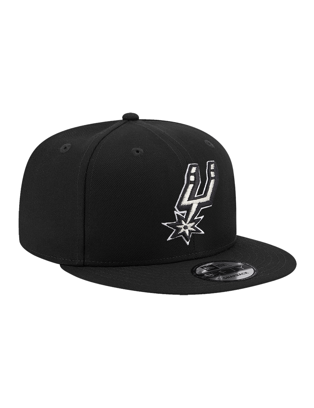 New Era Caps Youths Youths San Antonio Spurs New Era NBA Team 9FIFTY Snapback Hat - Black