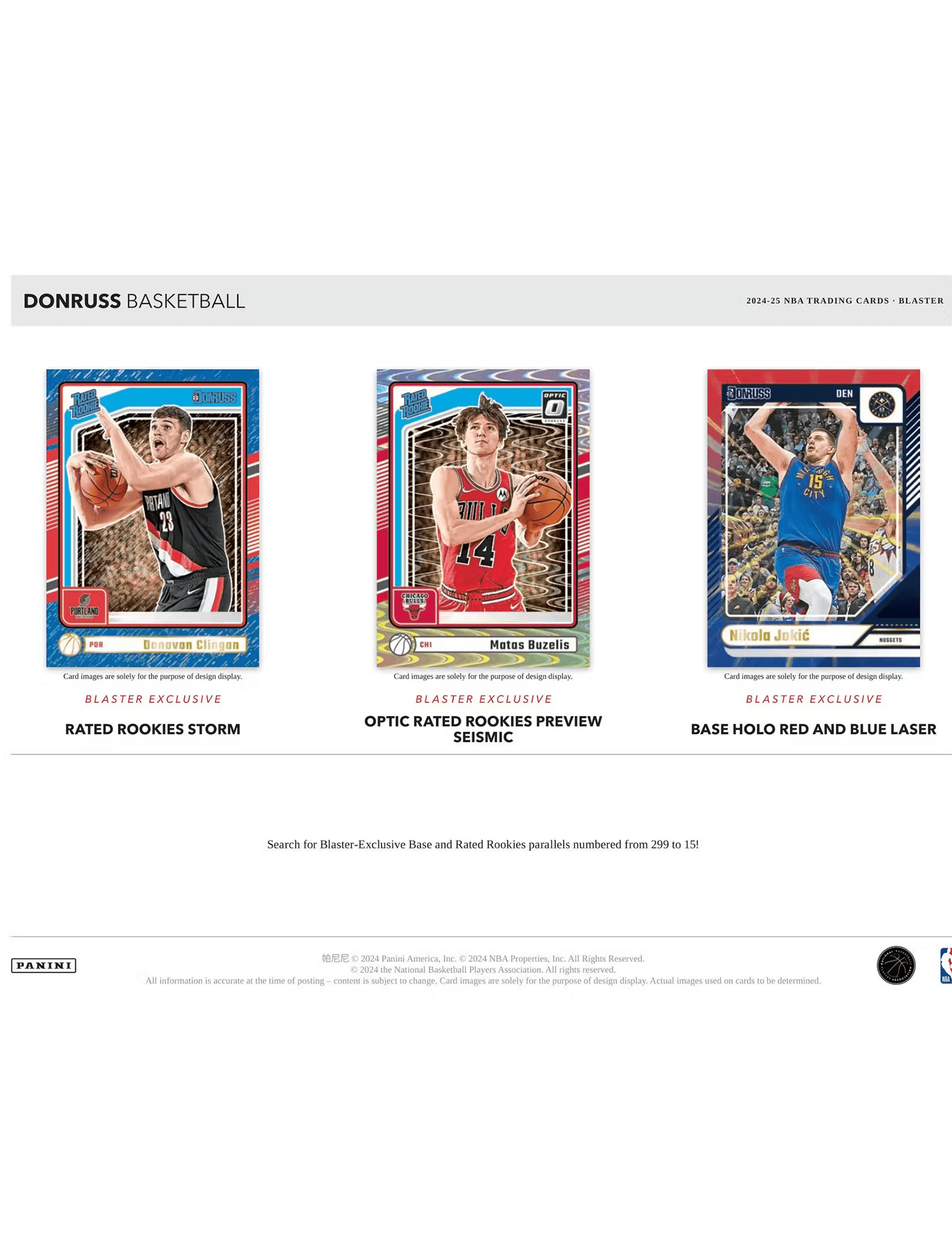 Panini Cards 2024-25 NBA Panini Donruss Basketball Trading Card Blaster Box
