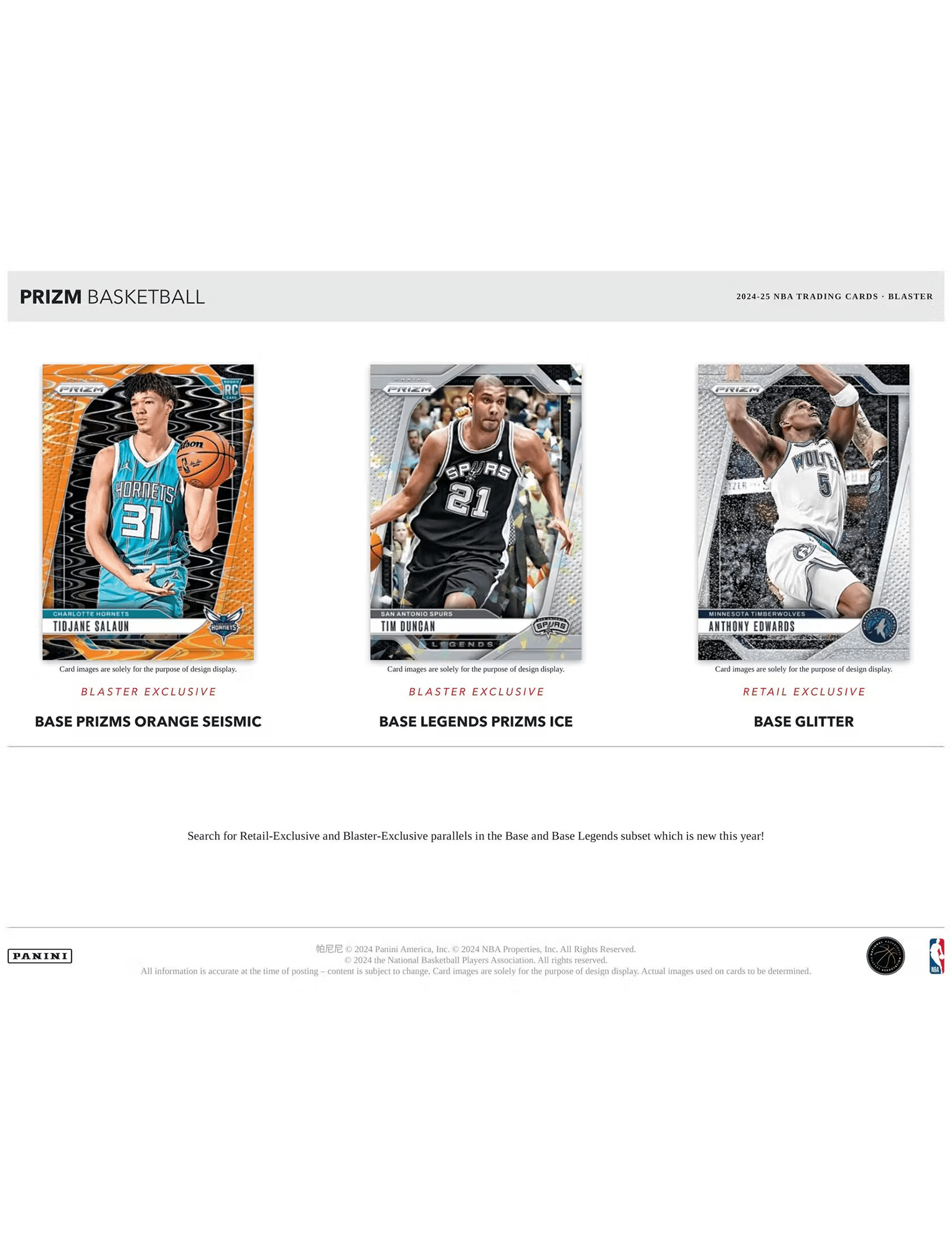 Panini Cards 2024-25 NBA Panini Prizm Basketball Trading Card Blaster Box