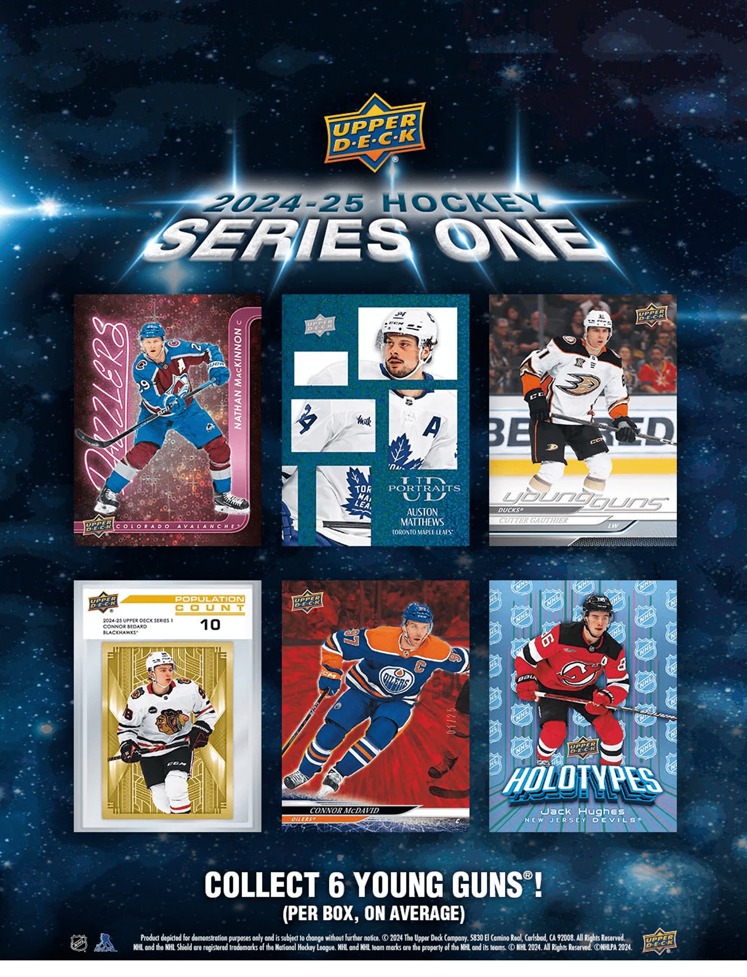 Upper Deck Cards 2024-25 Upper Deck NHL Series 1 Hockey Trading Card Tin