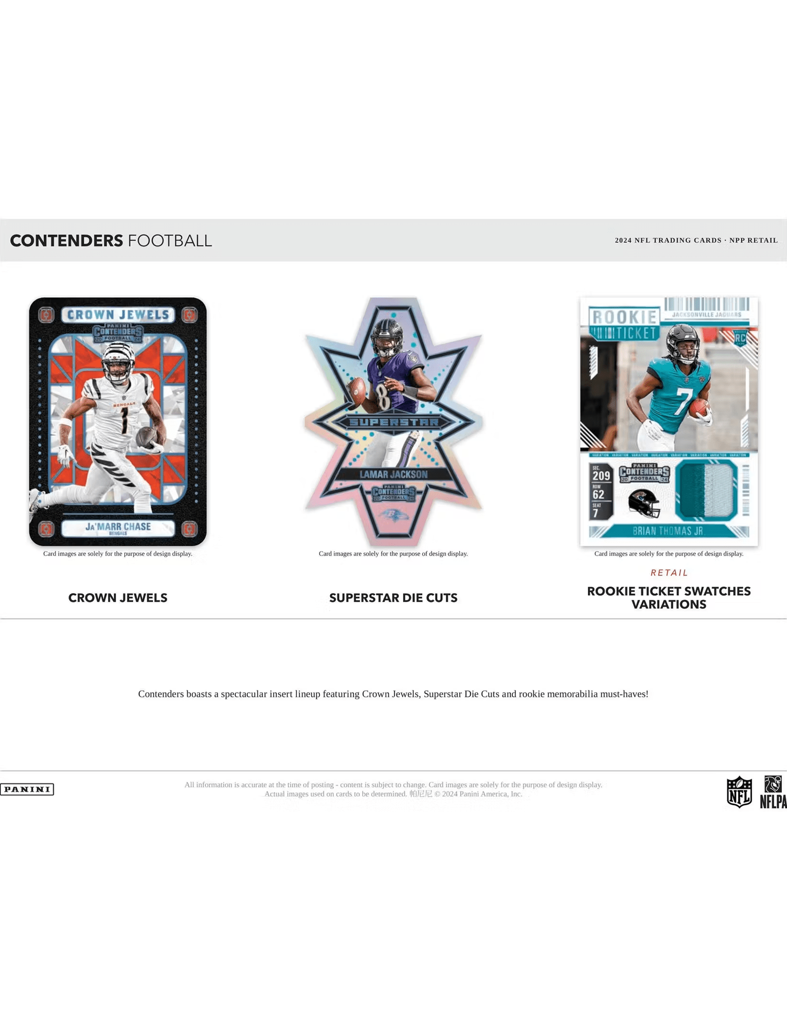 Panini Cards 2024 Panini NFL Contenders Football Trading Card Blaster Box