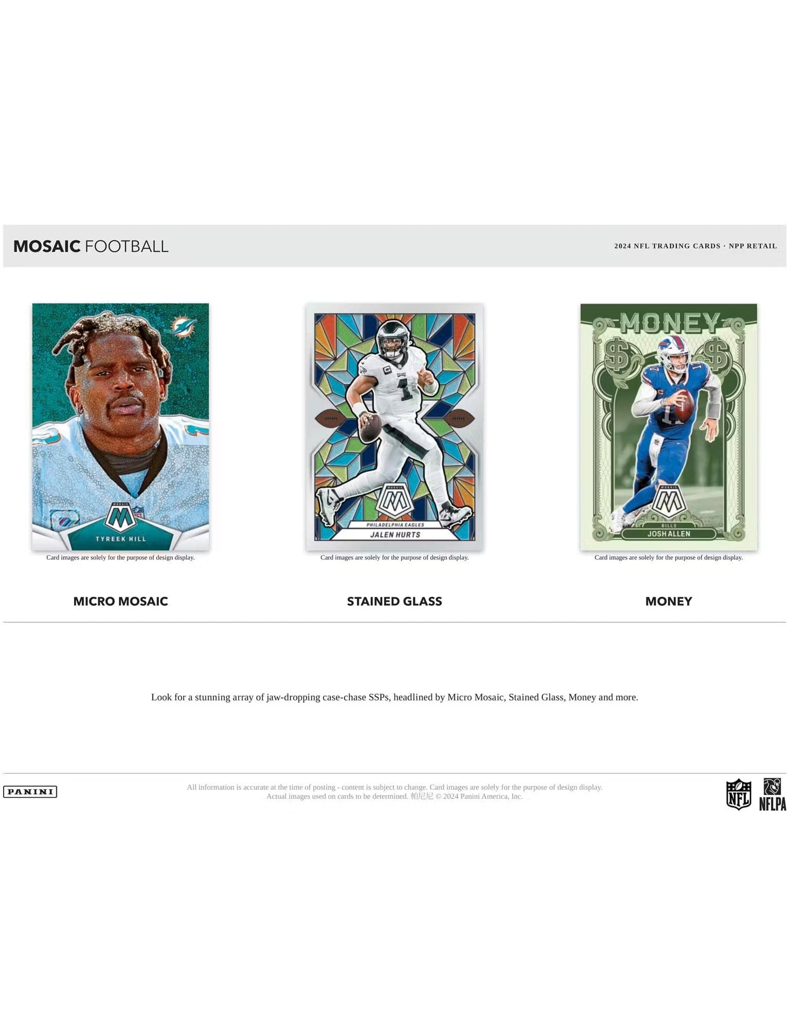 Panini Cards 2024 Panini NFL Mosaic Football Trading Card Value Fat Pack