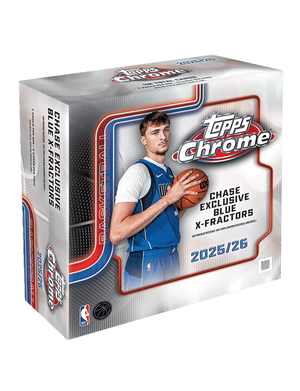 Topps Cards 2025-26 Topps Chrome NBA Basketball Trading Card Mega Box