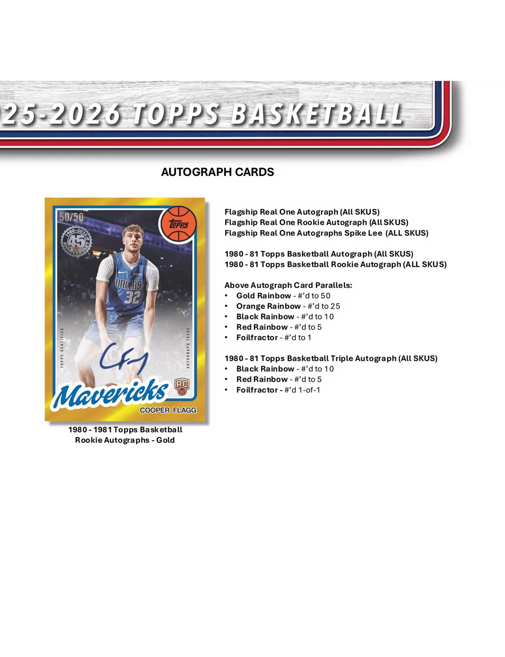 Topps Cards 2025-26 Topps NBA Basketball Flagship Trading Card Mega Box