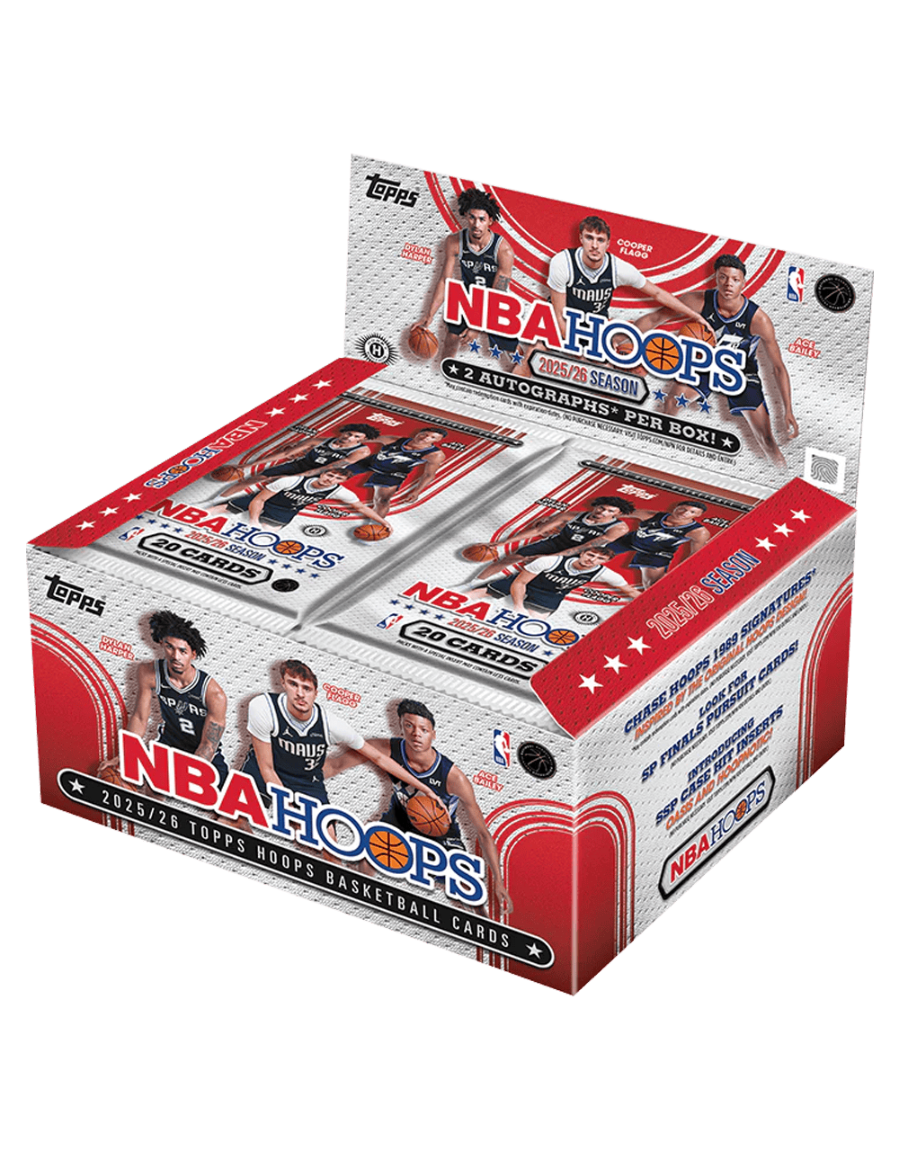 Topps Trading Cards 2025-26 Topps NBA Hoops Basketball Jumbo Box