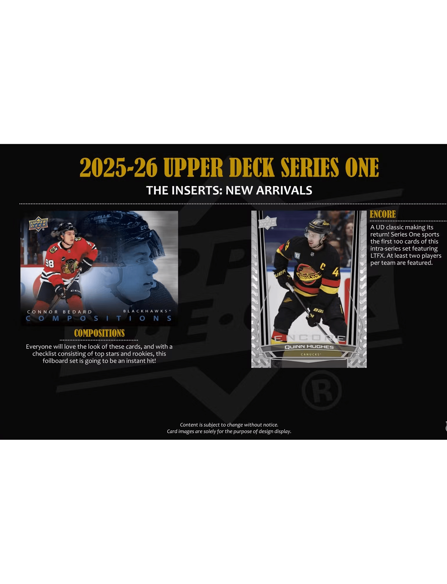 Upper Deck Cards 2025-26 Upper Deck NHL Series 1 Hockey Trading Card Tin