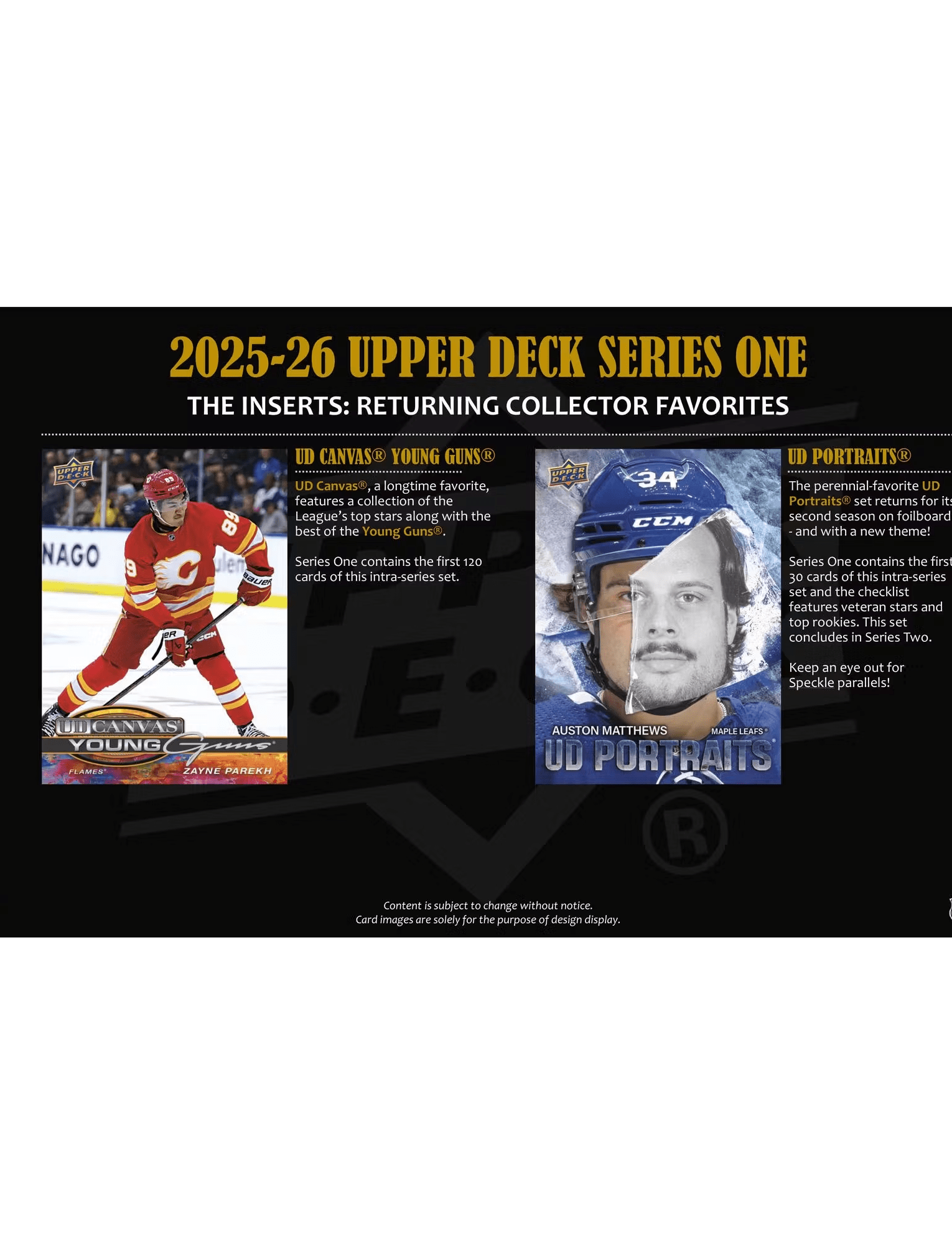 Upper Deck Cards 2025-26 Upper Deck NHL Series 1 Hockey Trading Card Tin