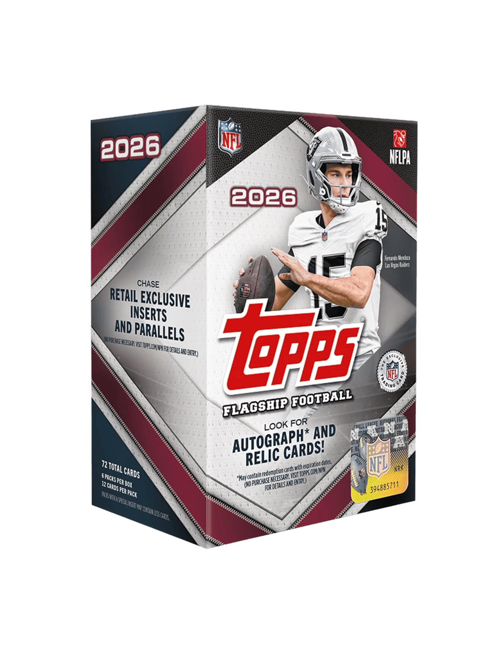 Topps Cards 2025 Topps NFL Flagship Football Trading Card Value Blaster Box