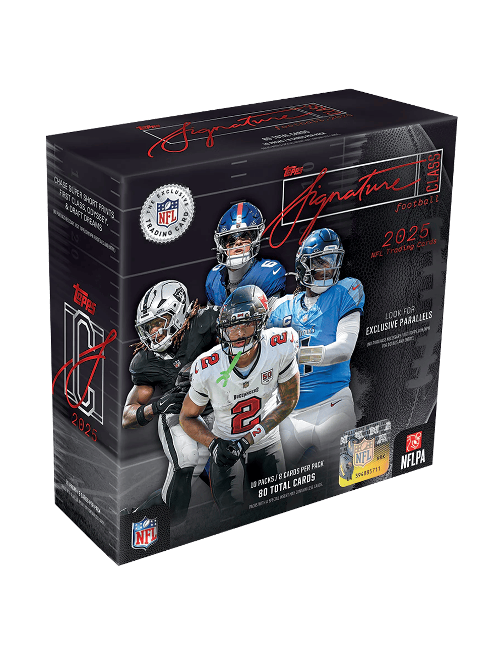 Topps Trading Cards 2025 Topps NFL Signature Class Football Mega Box