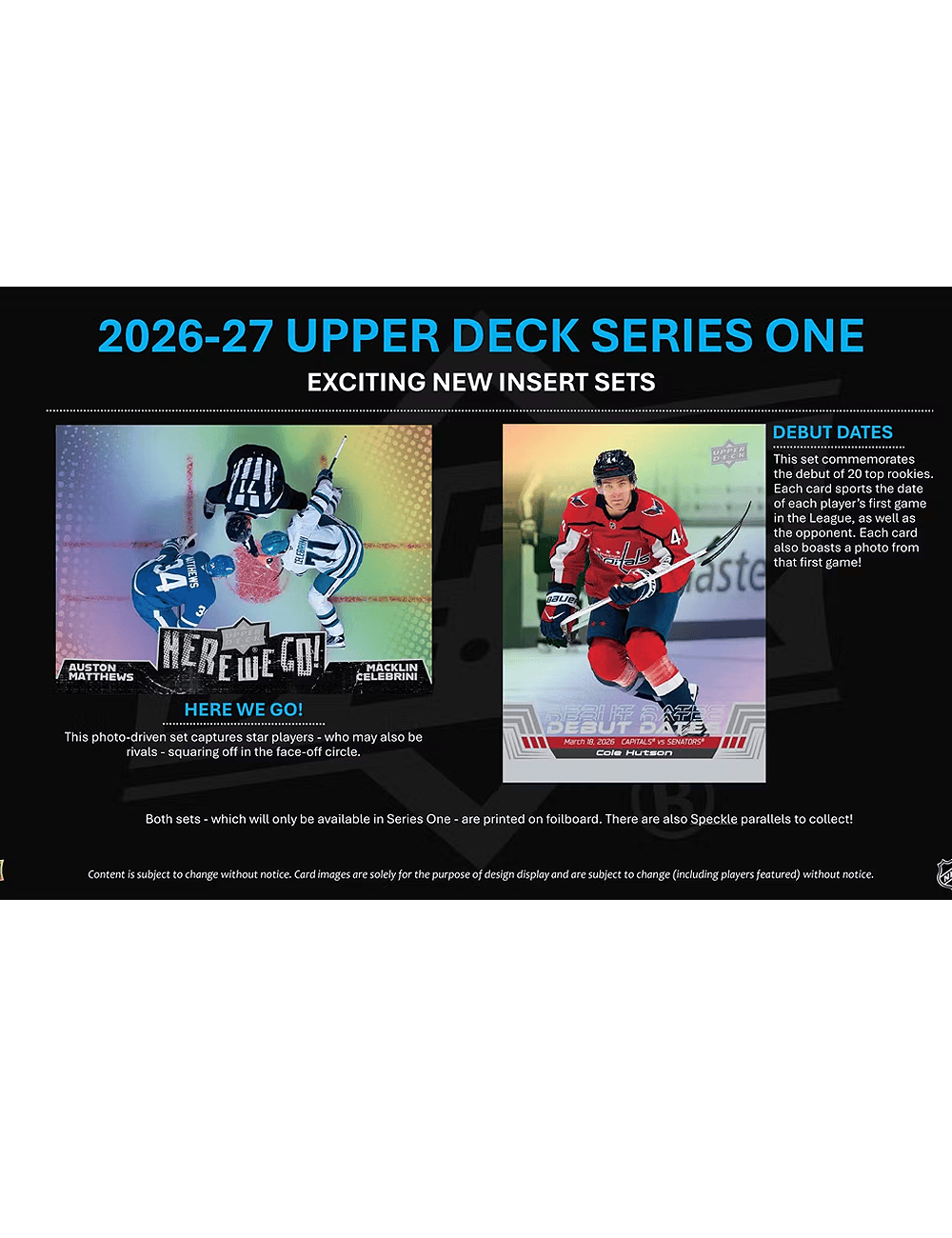 Upper Deck Cards 2026-27 Upper Deck NHL Series 1 Hockey Trading Card Blaster Box