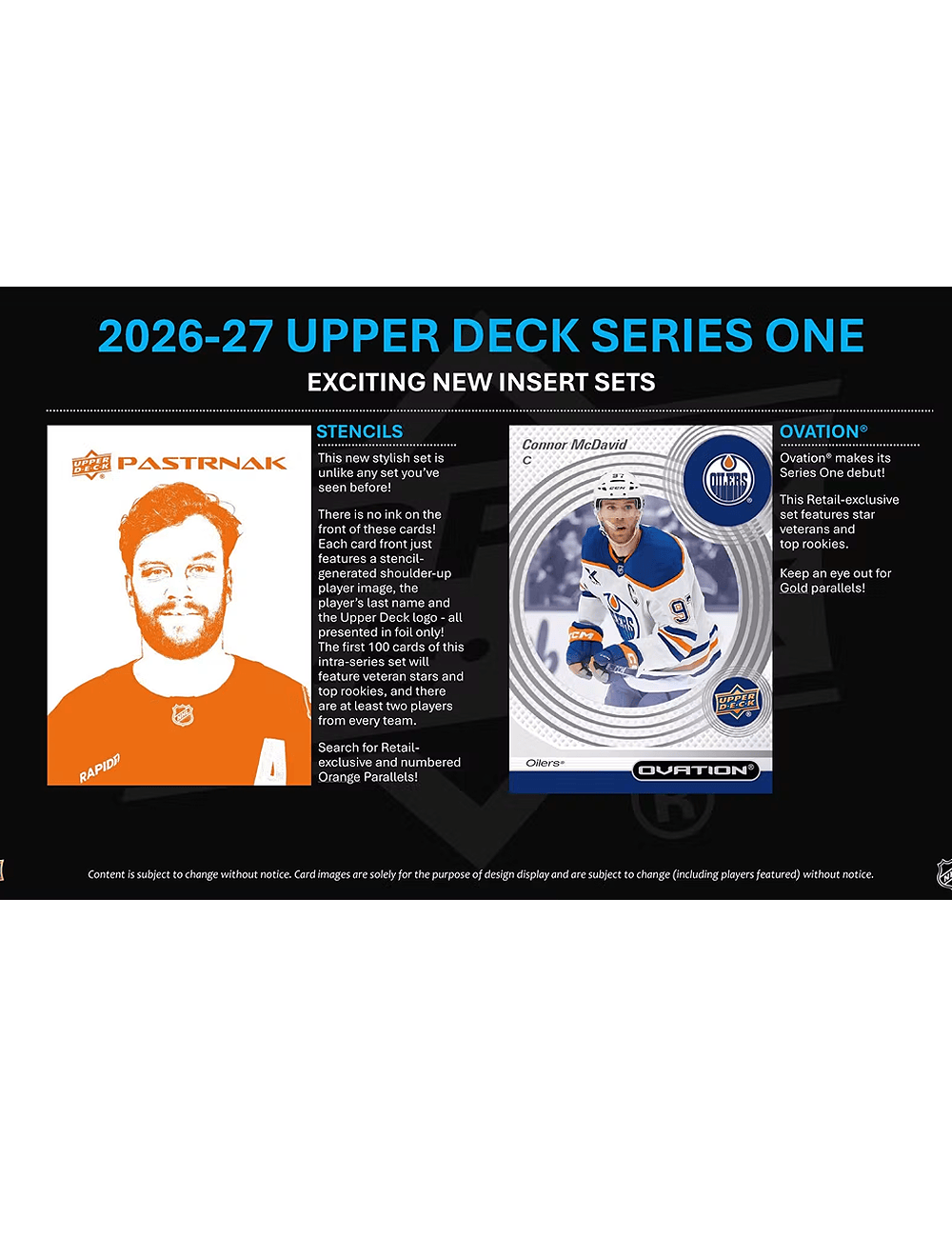 Upper Deck Cards 2026-27 Upper Deck NHL Series 1 Hockey Trading Card Blaster Box