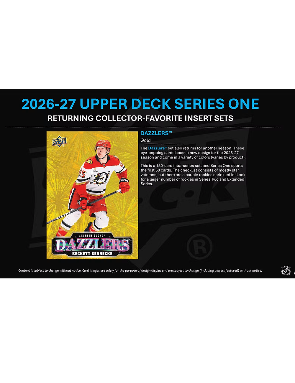 Upper Deck Cards 2026-27 Upper Deck NHL Series 1 Hockey Trading Card Blaster Pack
