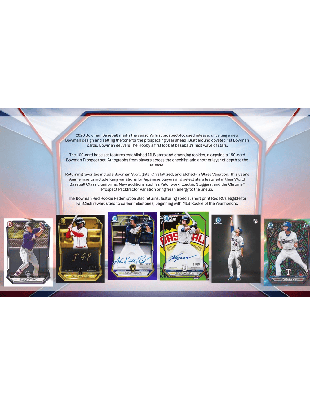 Topps Trading Cards 2026 Topps MLB Bowman Baseball Value Blaster Box