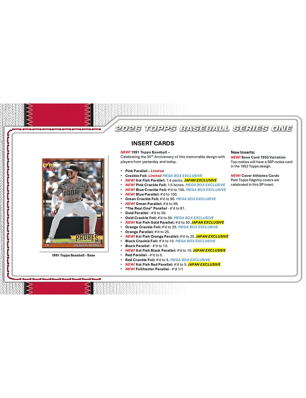 Topps Cards 2026 Topps MLB Series 1 Baseball Trading Card Blaster Box