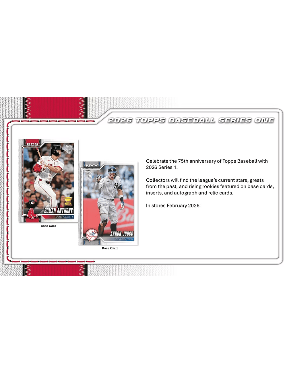 Topps Cards 2026 Topps MLB Series 1 Baseball Trading Card Value Fat Pack