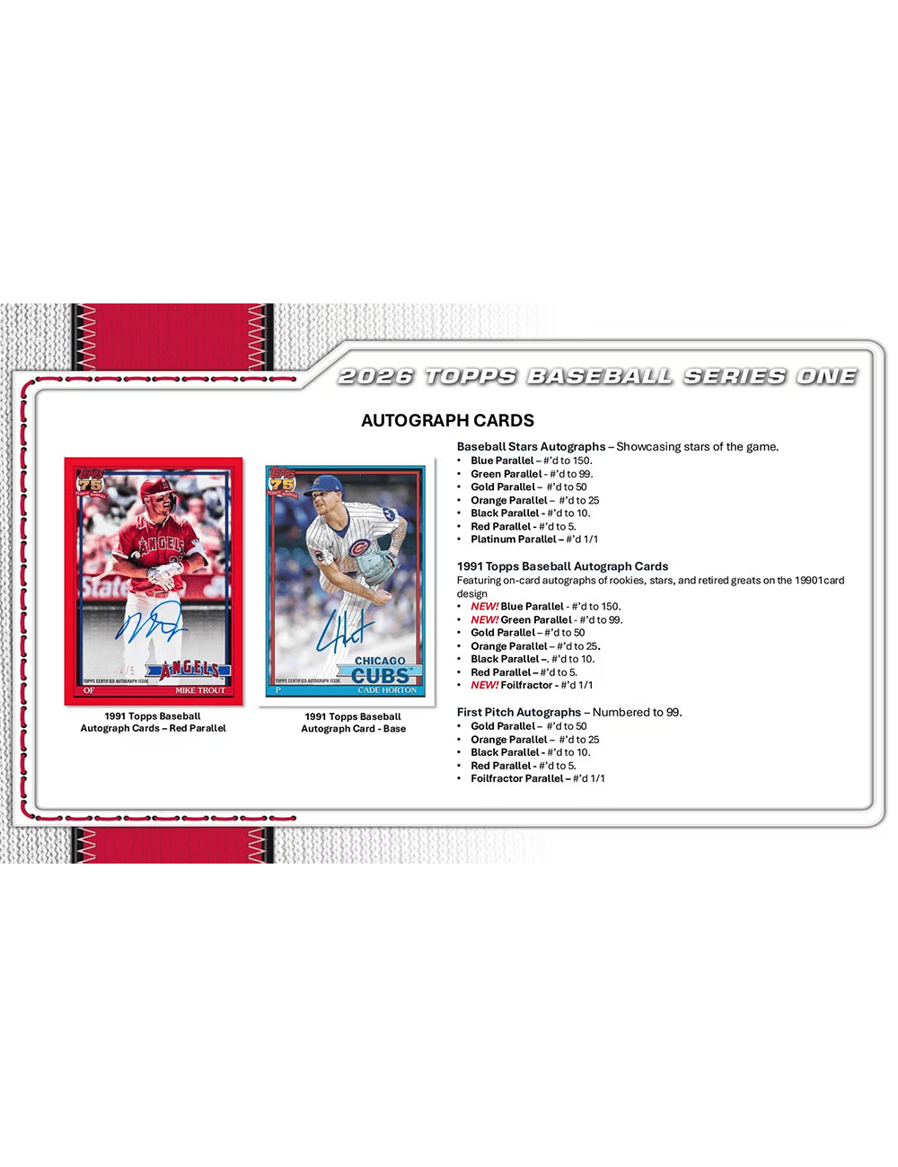 Topps Cards 2026 Topps MLB Series 1 Baseball Trading Card Value Fat Pack