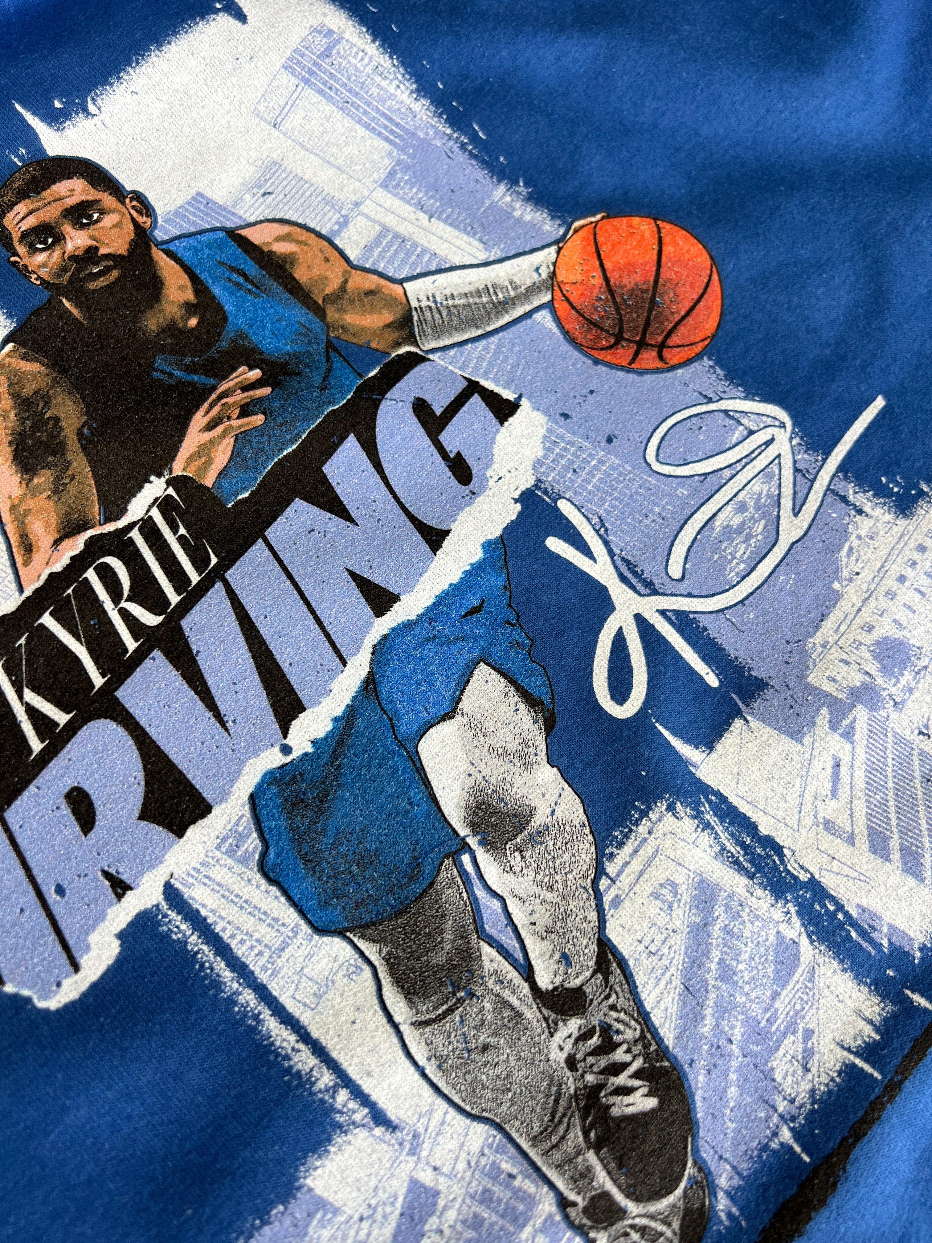 500 Level Jumpers Kyrie Irving Dallas Mavericks 500 Level NBA Rough Hoodie Jumper - Blue