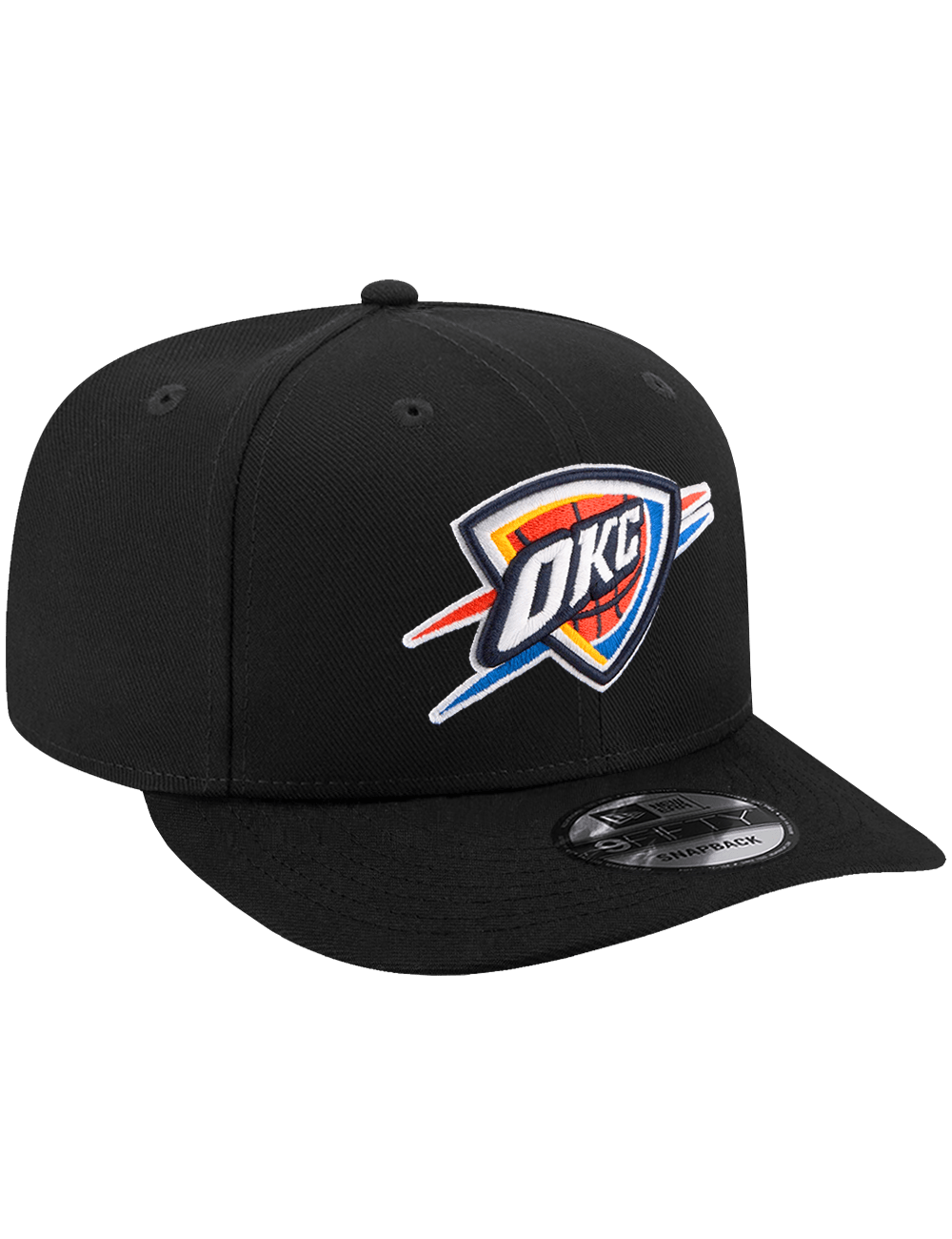 New Era Caps OSFA Oklahoma City Thunder New Era NBA Team 9FIFTY Pre-Curved Snapback Hat - Black