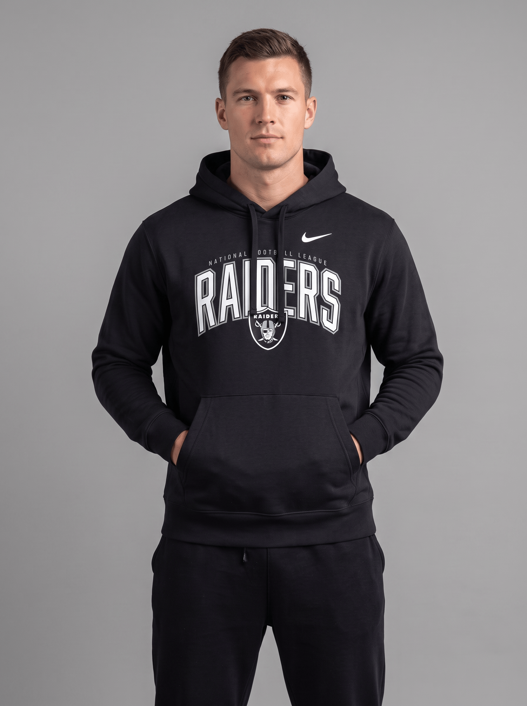 Las Vegas Raiders Nike NFL Expect Victory Hoodie Jumper - Black