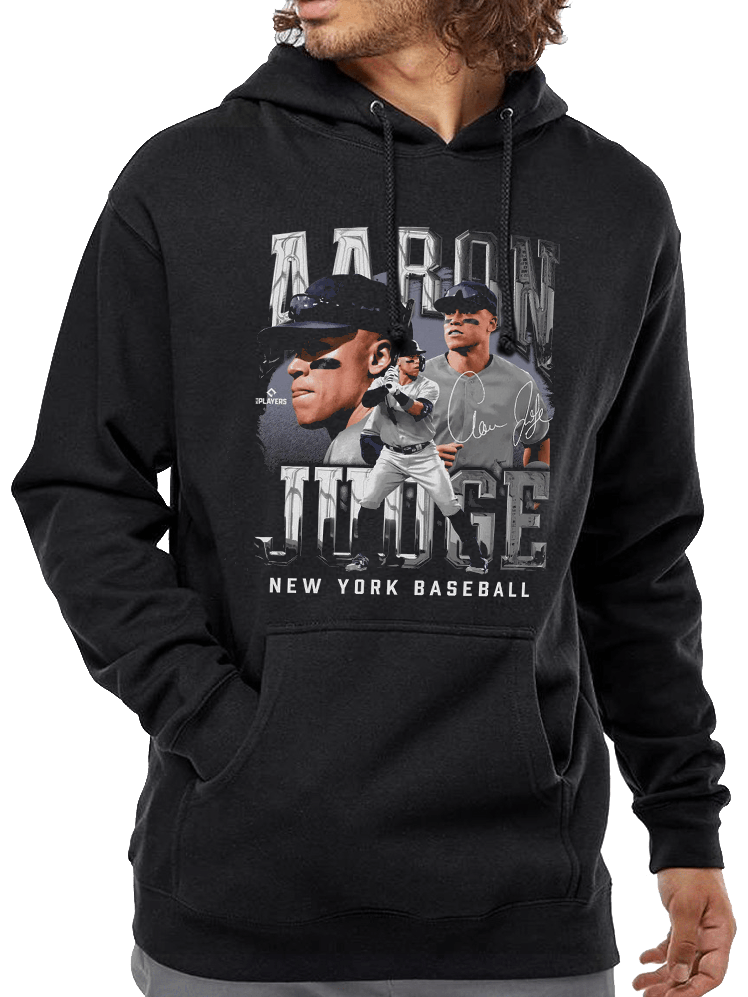 500 Level Jumpers Aaron Judge New York Yankees 500 Level MLB Homage Hoodie Jumper - Black