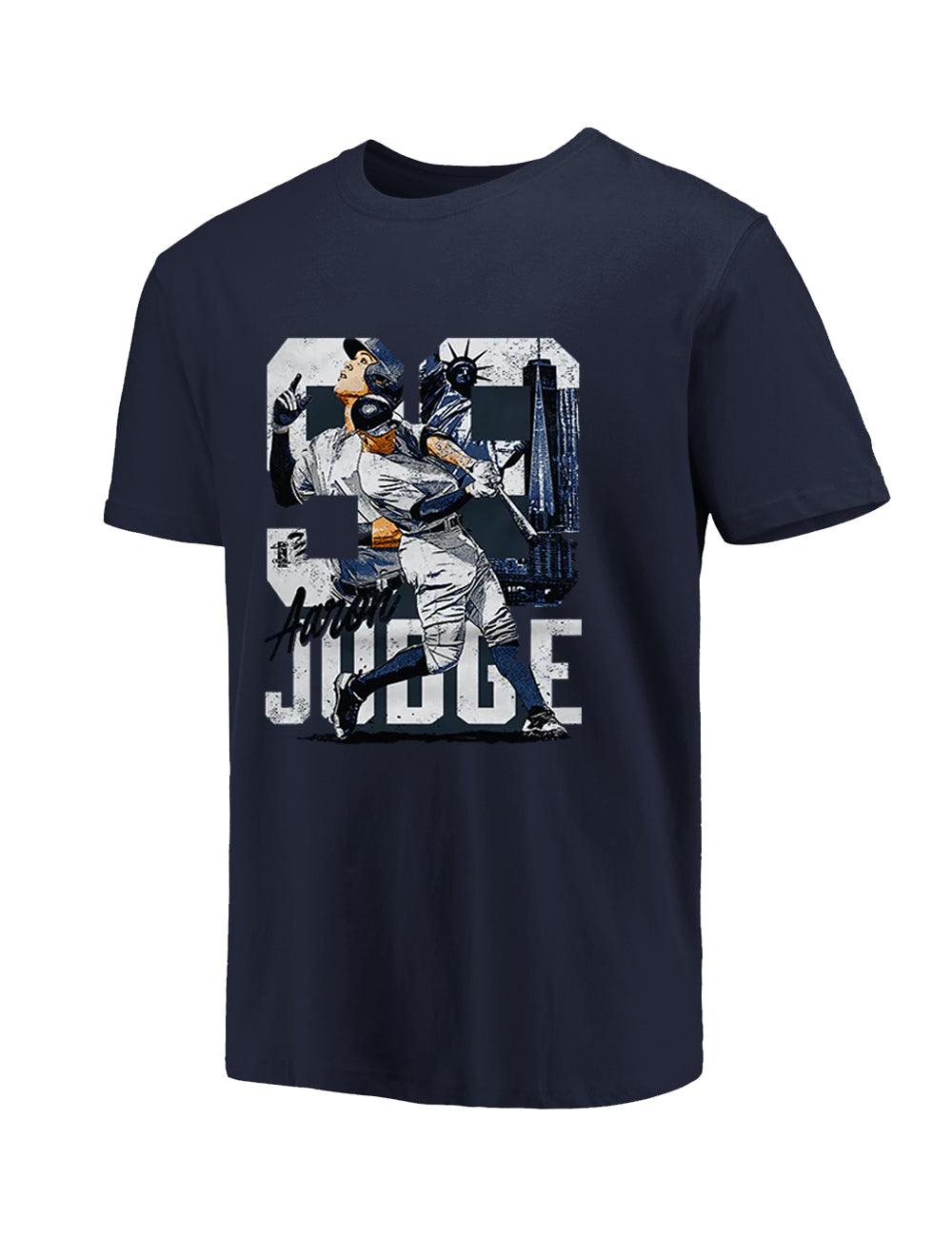 500 Level T-Shirts Aaron Judge New York Yankees 500 Level MLB Tribute T-Shirt - Navy