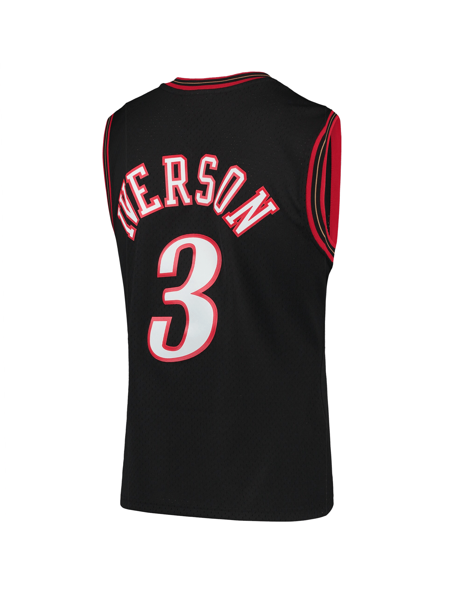 Mitchell And Ness Jerseys Allen Iverson Philadelphia 76ers Mitchell & Ness NBA 00-01 HWC Swingman Jersey - Black