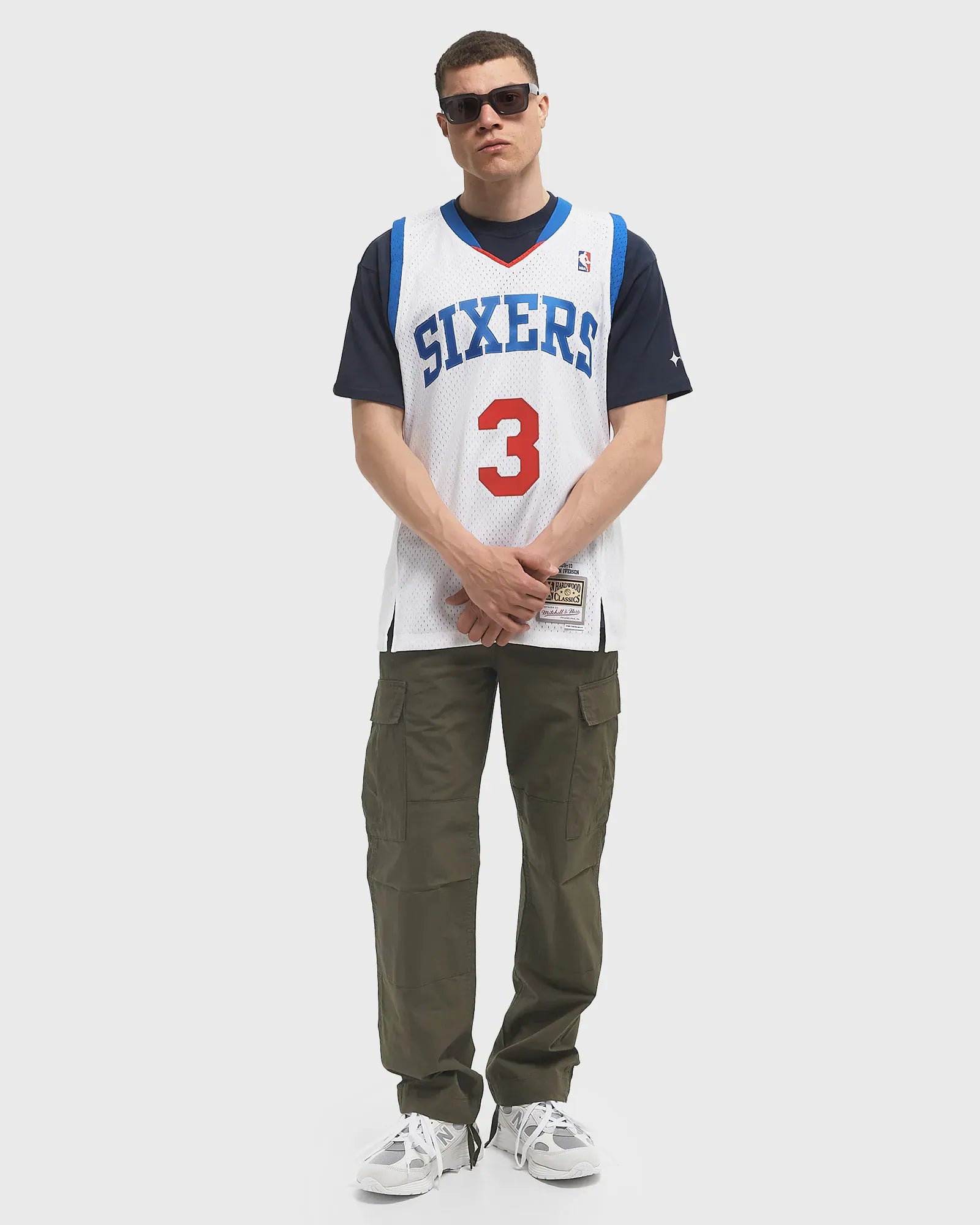 Mitchell And Ness Jerseys Allen Iverson Philadelphia 76ers Mitchell & Ness NBA 09-10 HWC Swingman Jersey - White