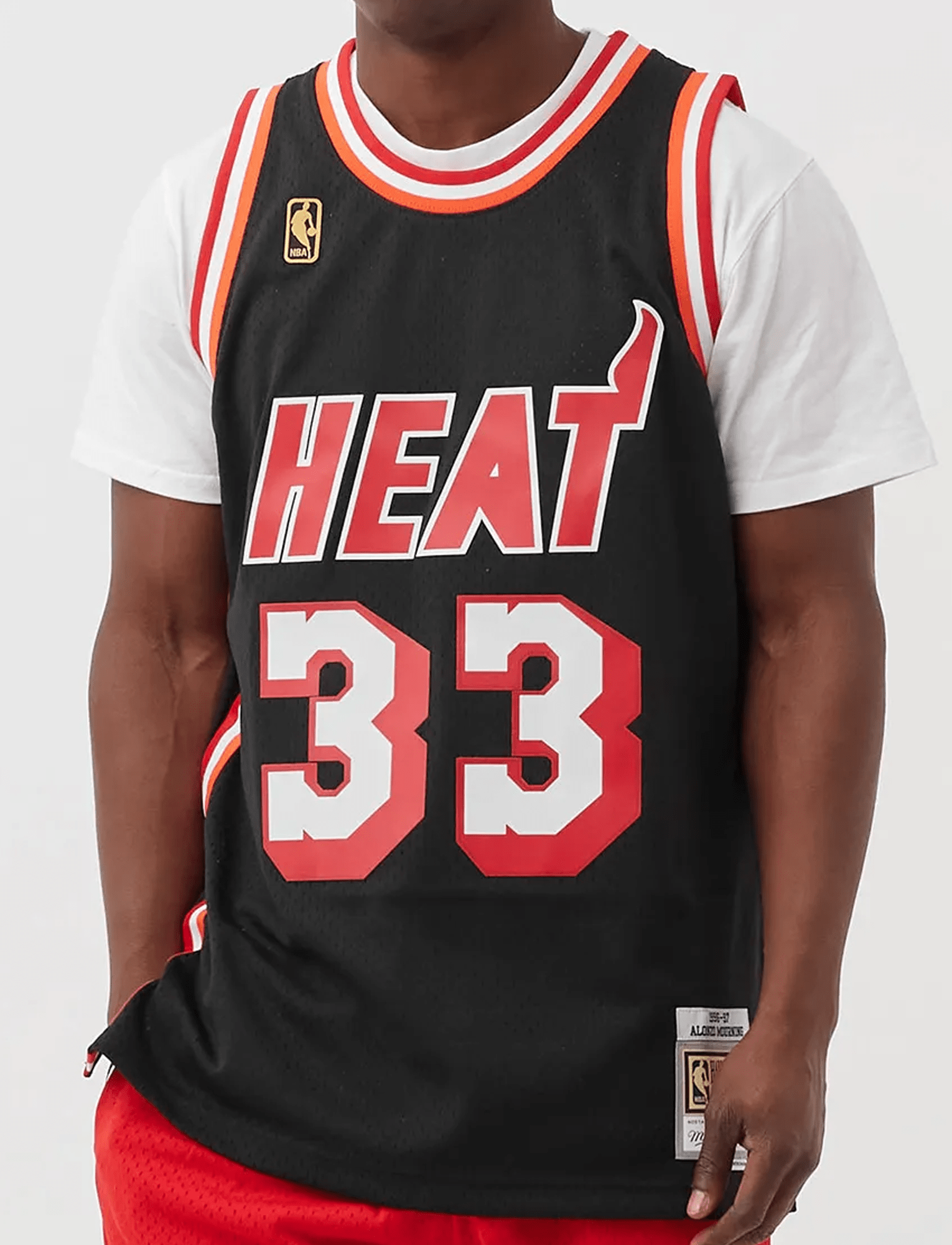 Mitchell And Ness Jerseys Alonzo Mourning Miami Heat Mitchell & Ness NBA 96-97 Swingman Jersey - Black