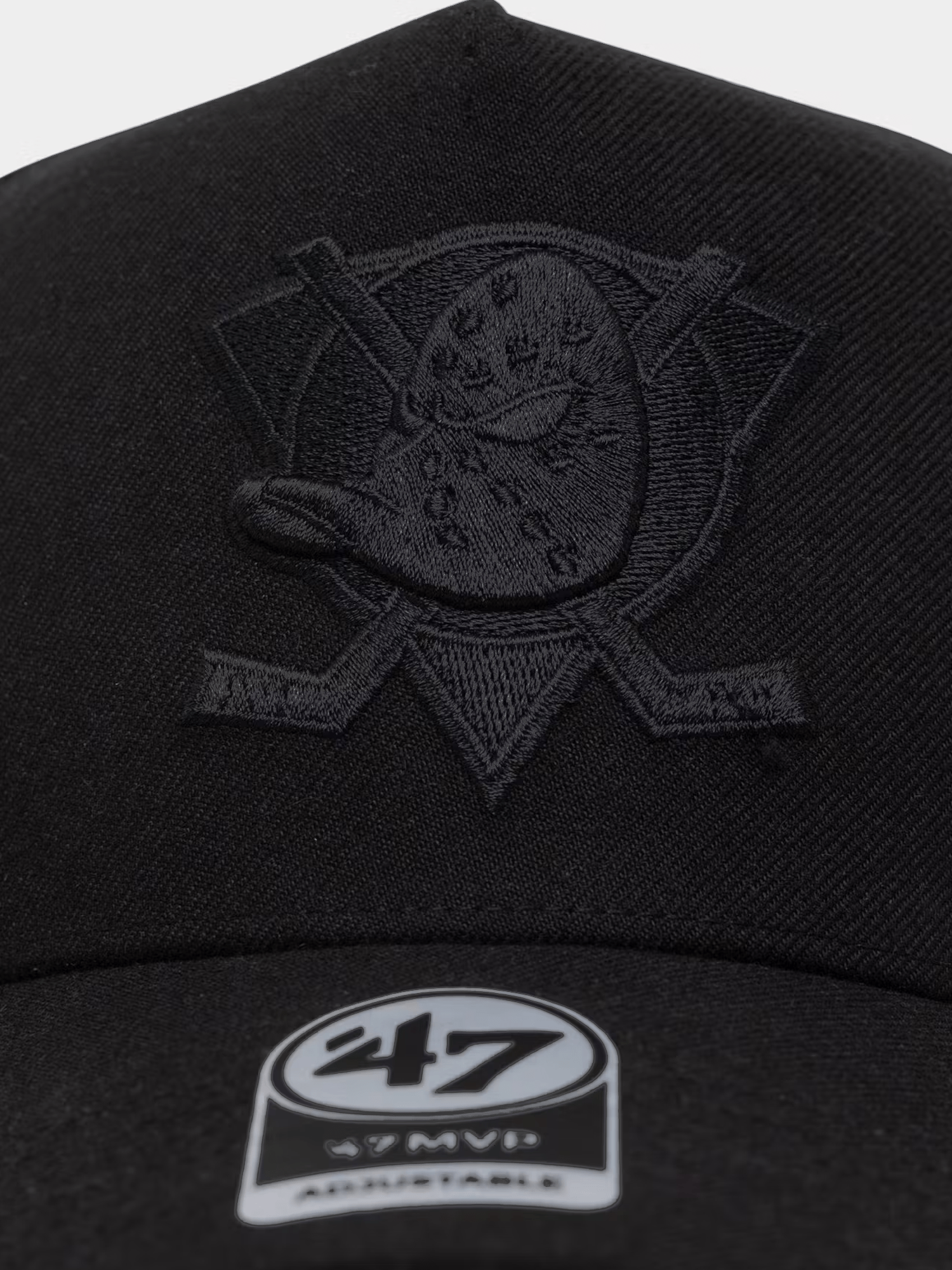47 Brand Caps Anaheim Ducks '47 NHL Black On Black MVP DT Snapback Hat