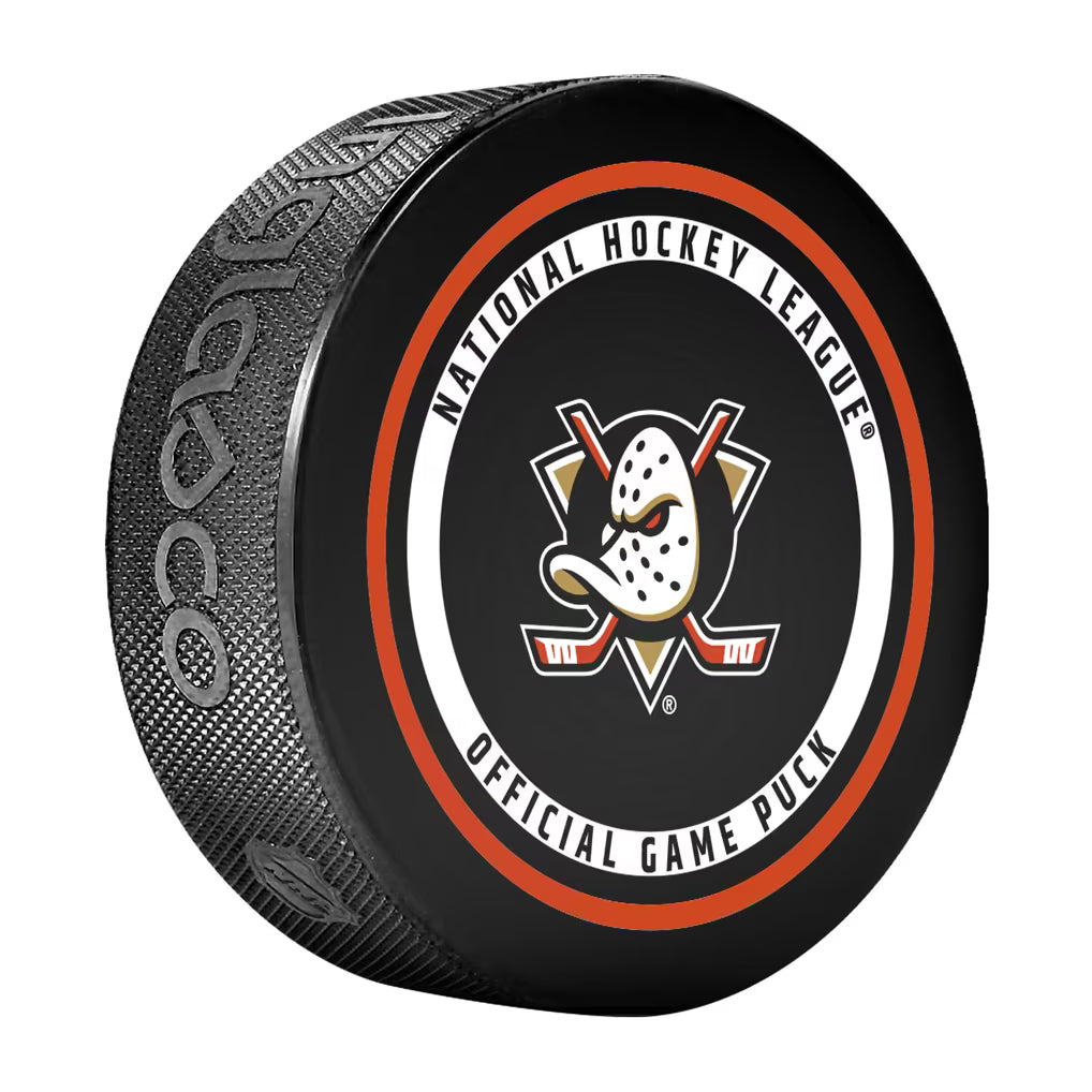Inglasco Pucks Anaheim Ducks Inglasco NHL 26-27 Official Game Puck In Cube