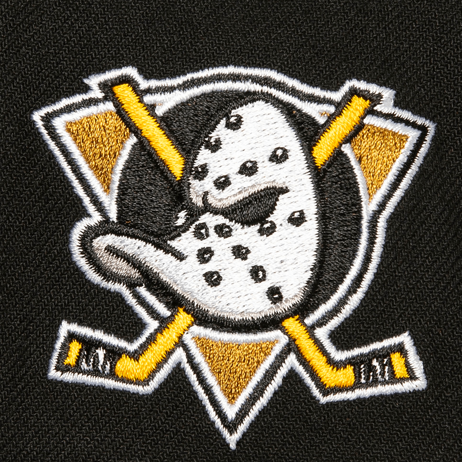 Mitchell And Ness Caps Anaheim Ducks Mitchell & Ness NHL Icon Pro Crown Snapback Hat - Black