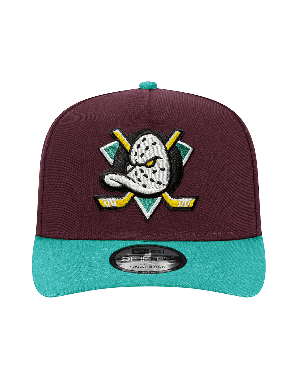 New Era Caps Anaheim Ducks New Era NHL Mighty Decade 9FIFTY Pre-Curved A-Frame Snapback Hat