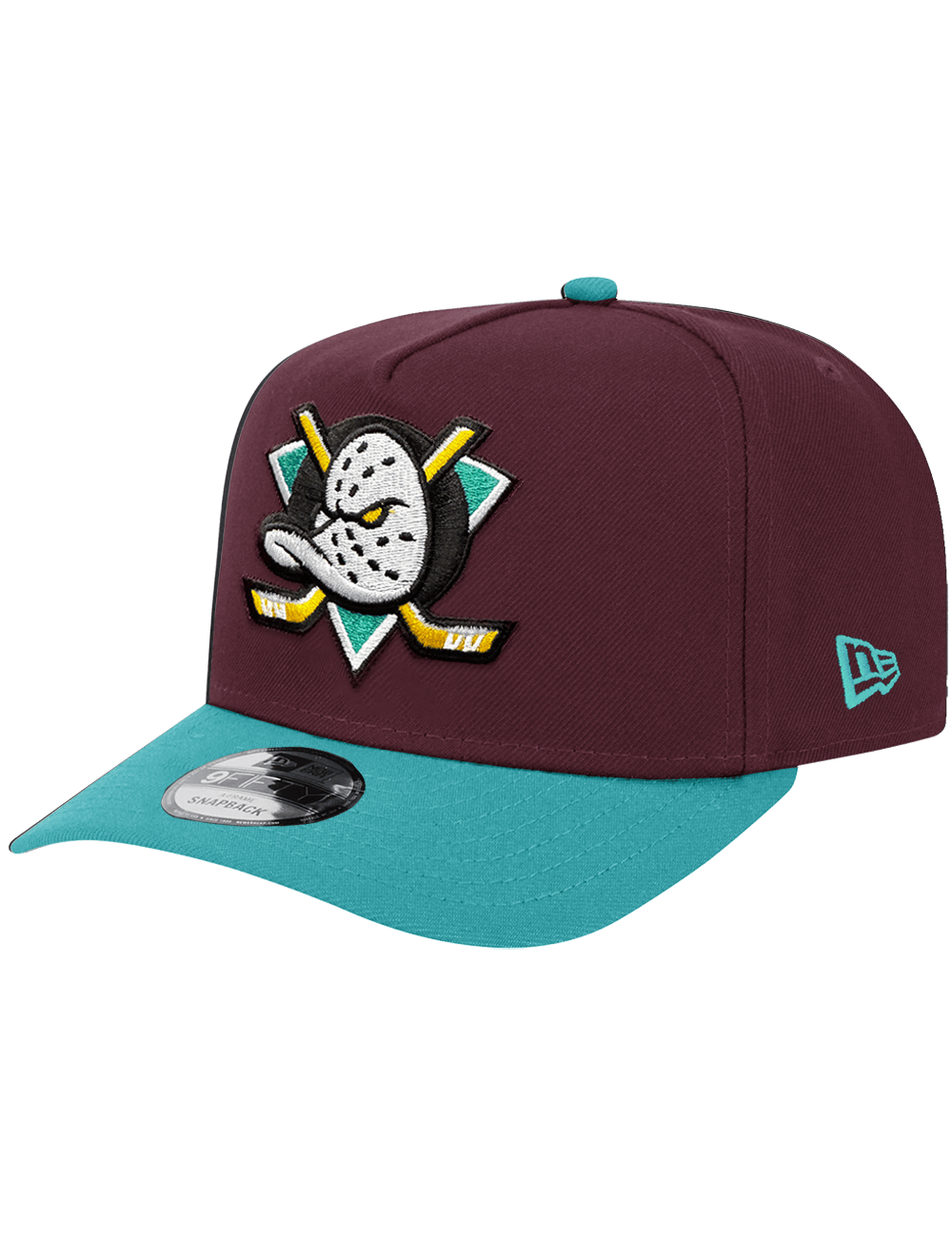 New Era Caps Anaheim Ducks New Era NHL Mighty Decade 9FIFTY Pre-Curved A-Frame Snapback Hat