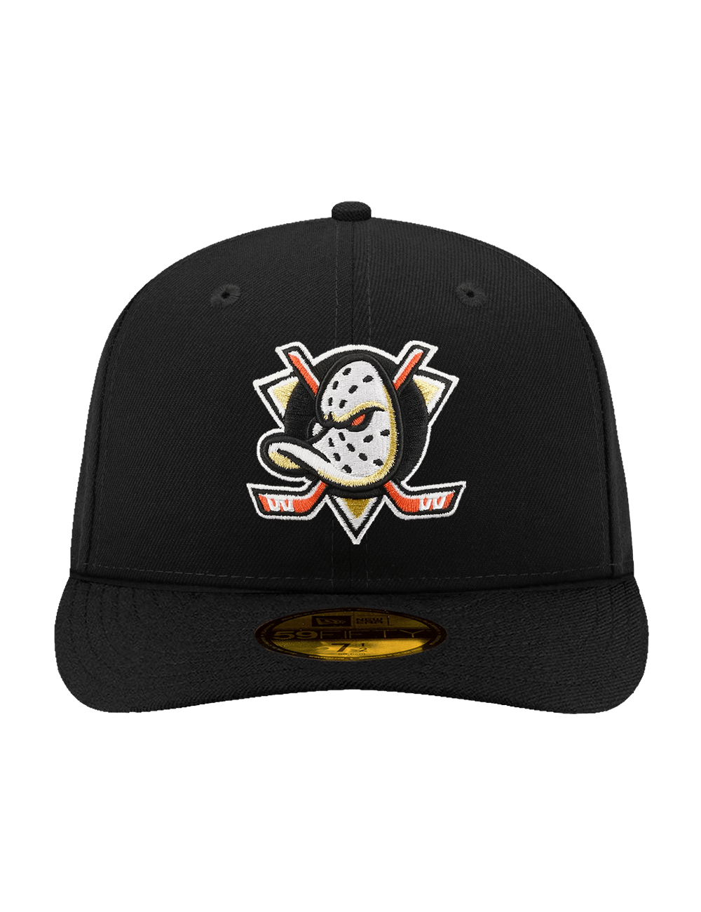 New Era Caps Anaheim Ducks New Era NHL Team 59FIFTY Pre-Curved Fitted Hat - Black