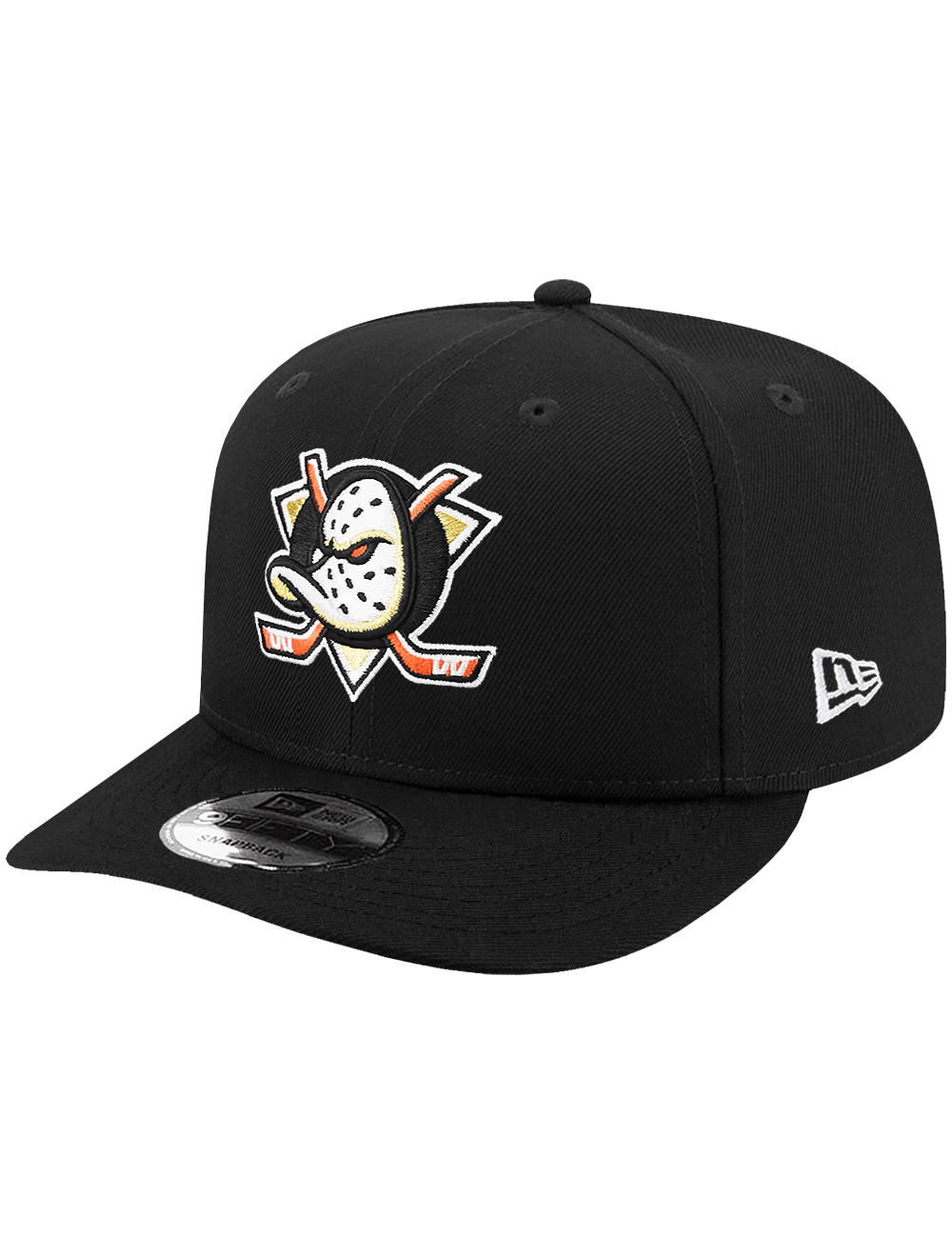 New Era Caps Anaheim Ducks New Era NHL Team 9FIFTY Pre-Curved Snapback Hat - Black