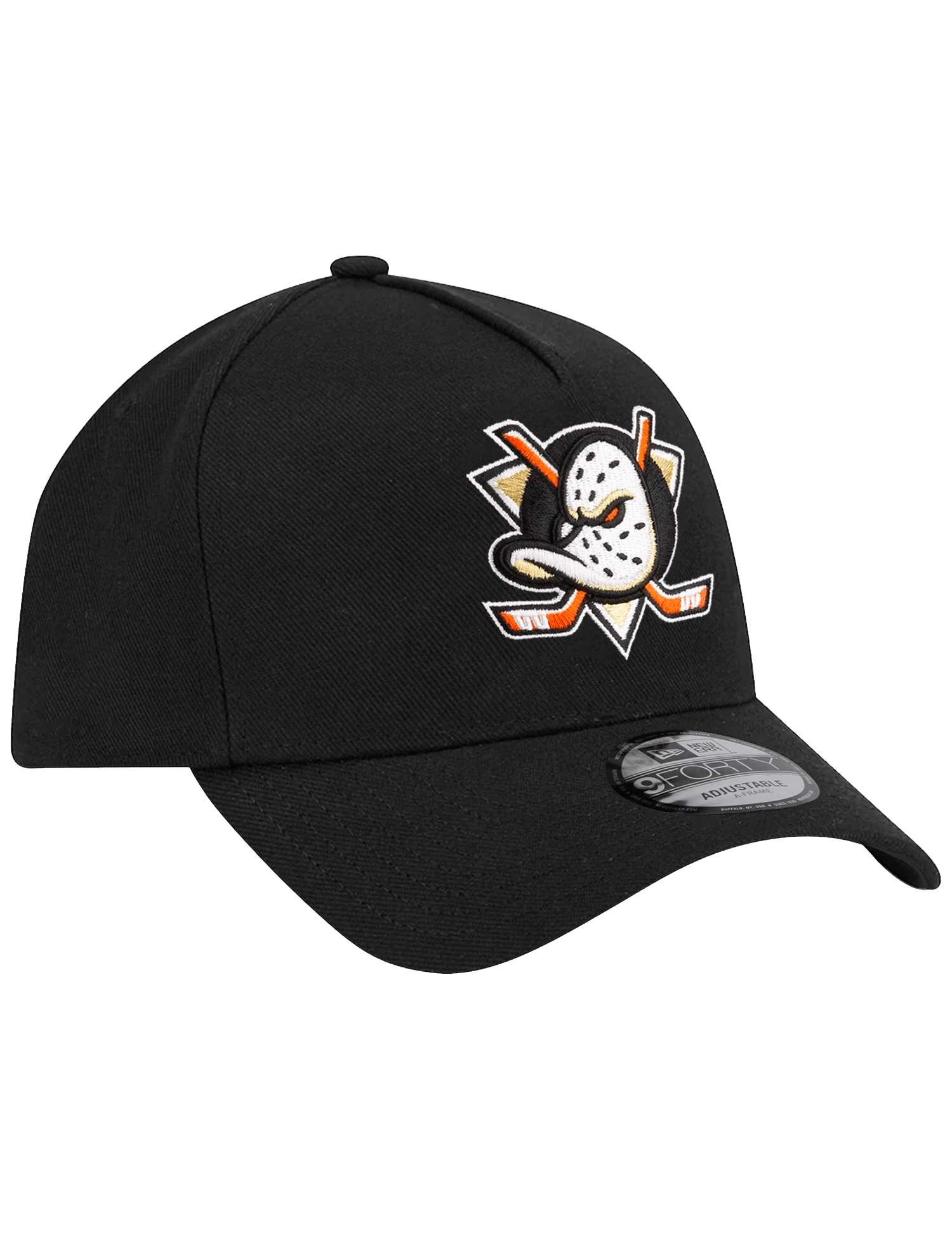 New Era Caps Anaheim Ducks New Era NHL Team 9FORTY A-Frame Snapback Hat - Black