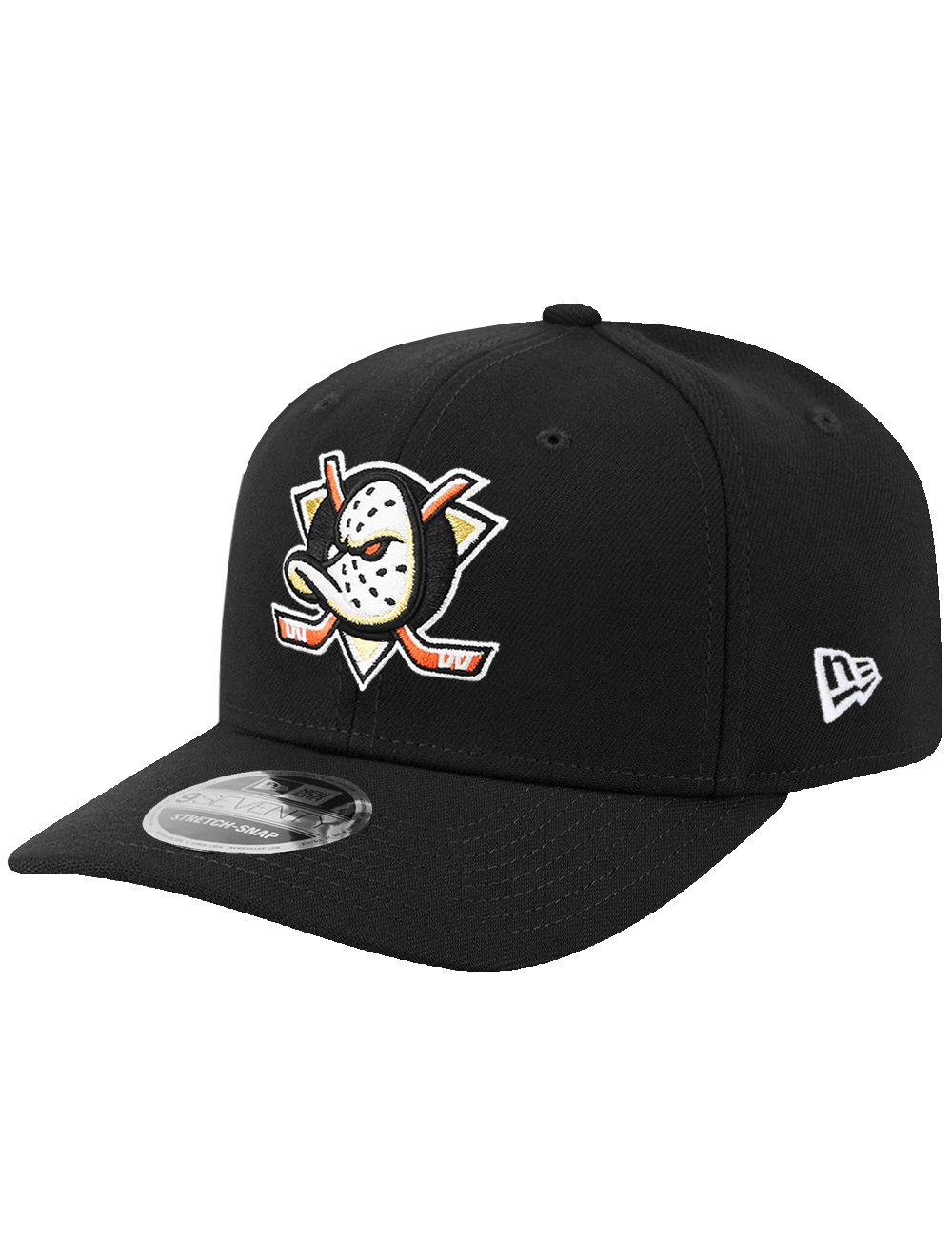 New Era Caps OSFA Anaheim Ducks New Era NHL Team 9SEVENTY Stretch-Snapback Hat - Black