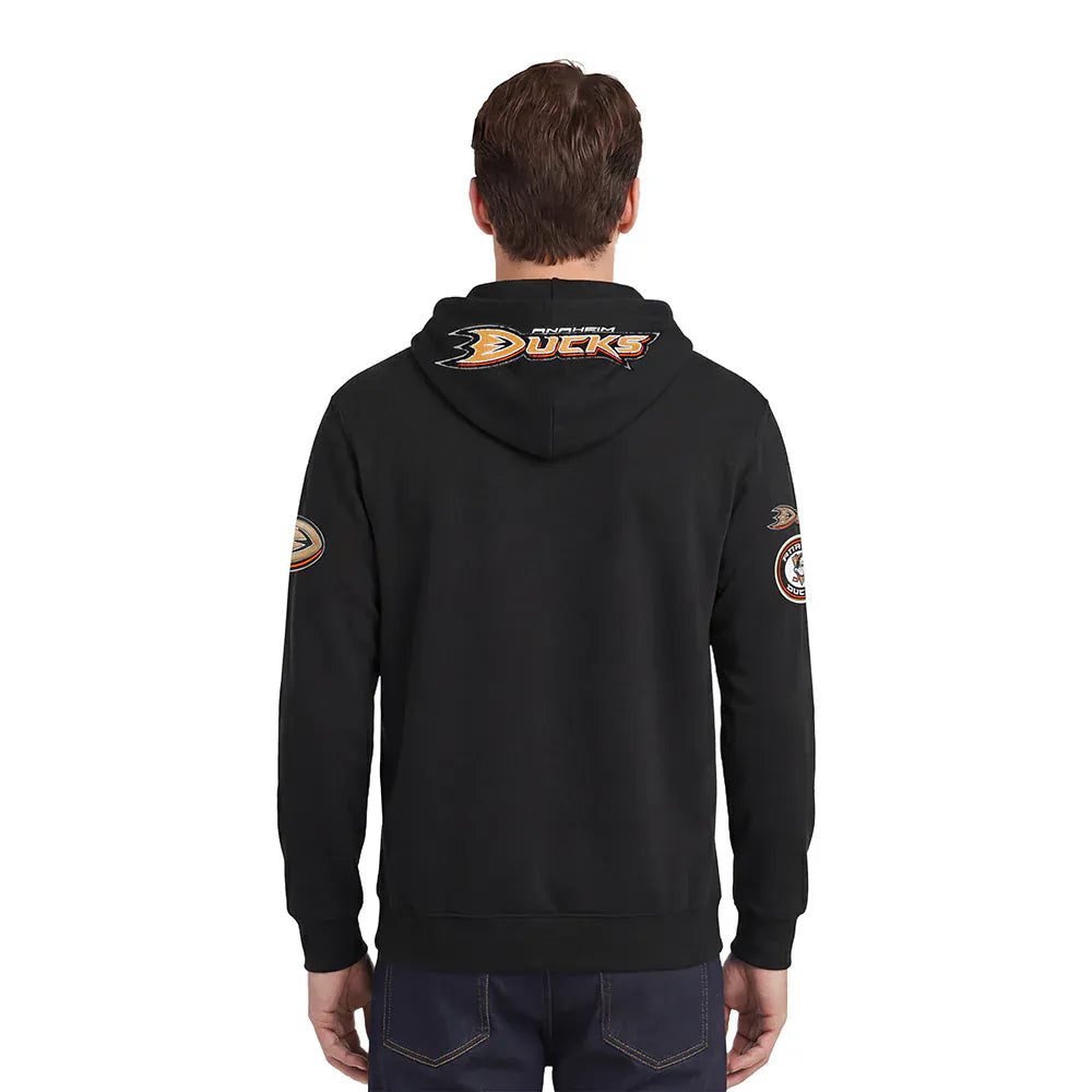 Pro Standard Jumpers Anaheim Ducks Pro Standard NHL Chenille Flex Hoodie Jumper - Black
