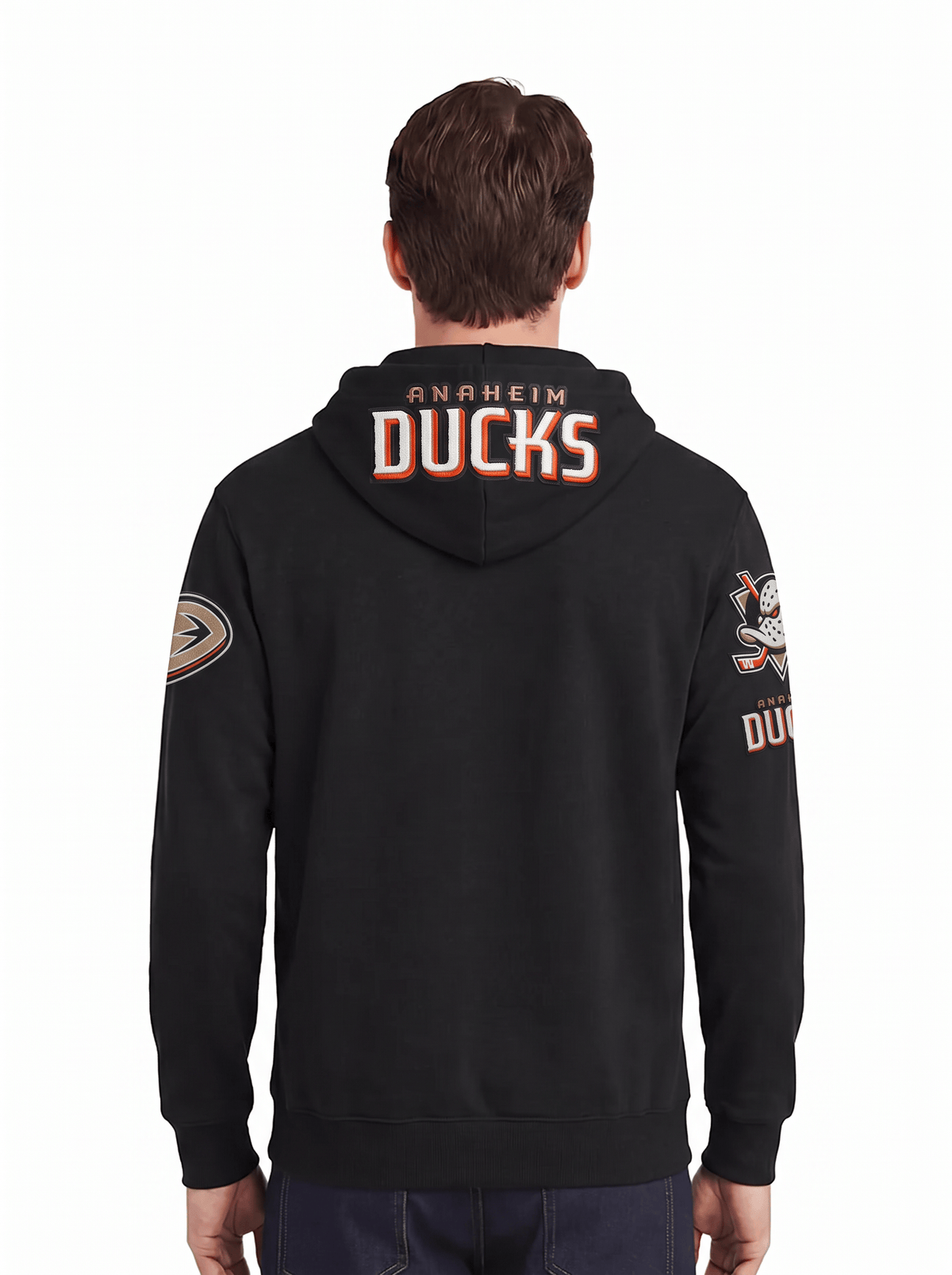 Pro Standard Jumpers Anaheim Ducks Pro Standard NHL Classic Chenille Flex Hoodie Jumper - Black
