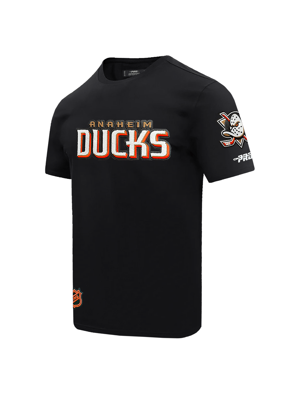 Pro Standard T-Shirts Anaheim Ducks Pro Standard NHL Classic Chenille Flex T-Shirt - Black